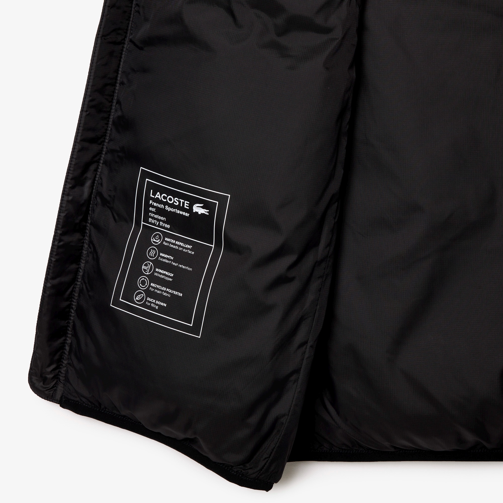 バックステッチダウンベスト