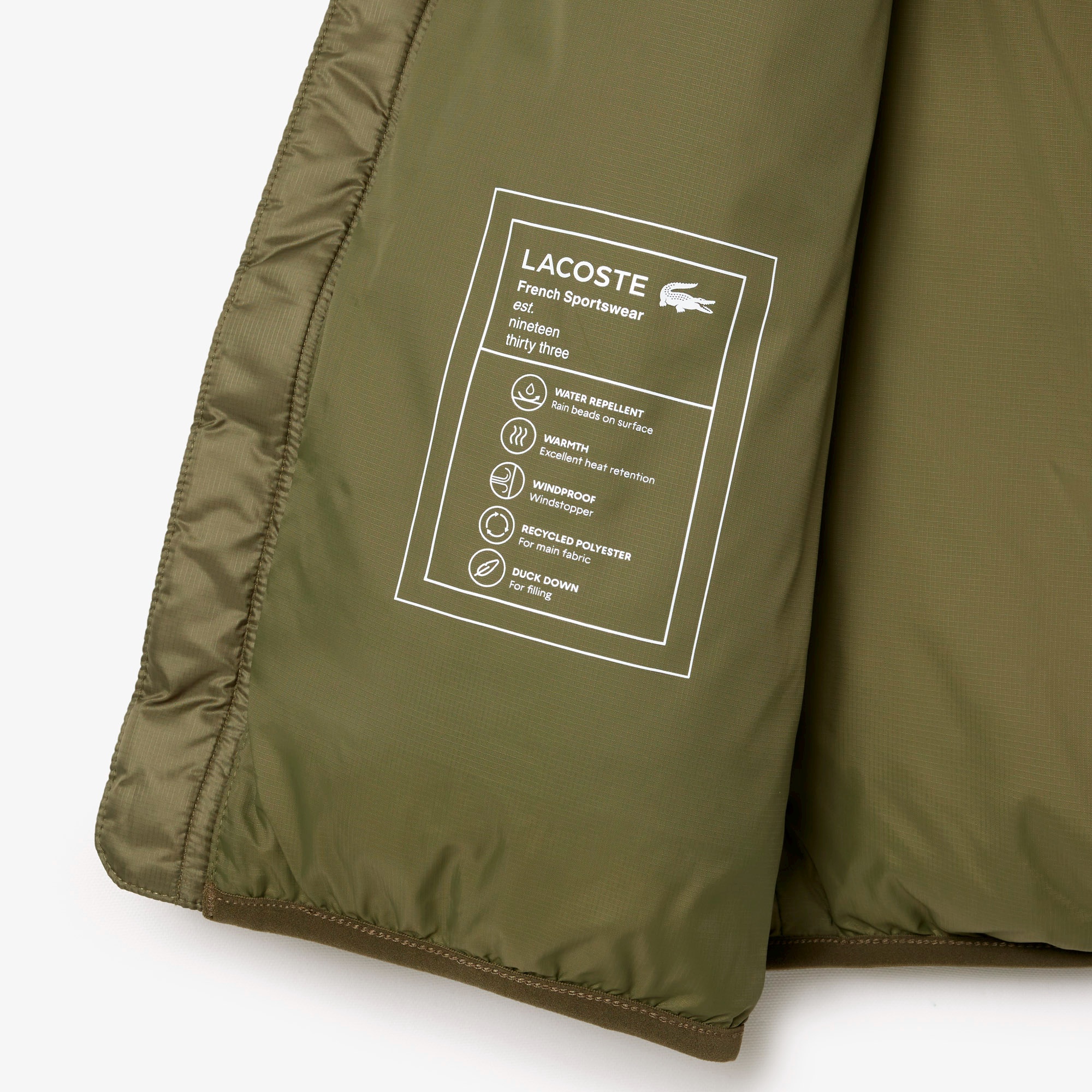 バックステッチダウンベスト