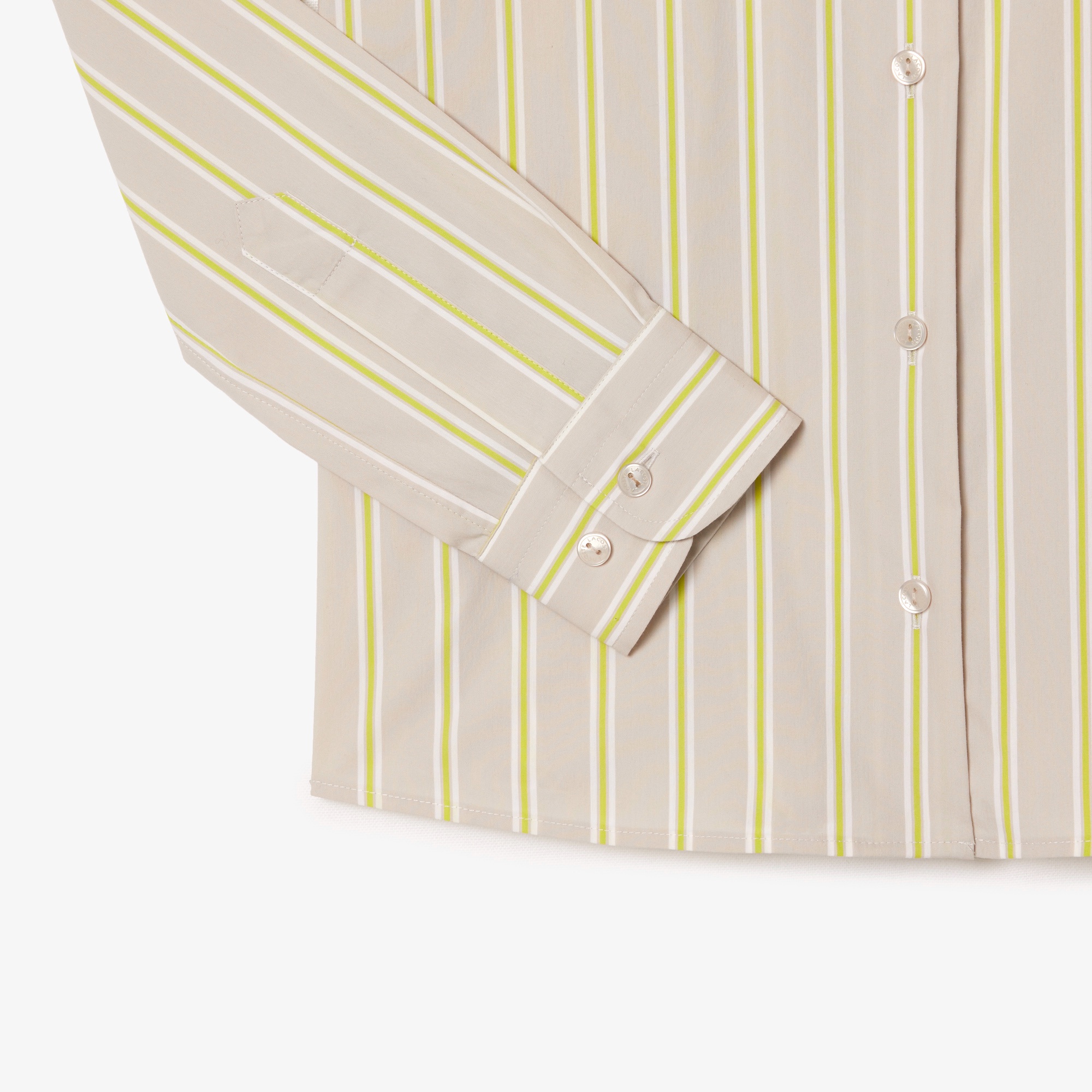 リブニットカラーポプリンシャツ