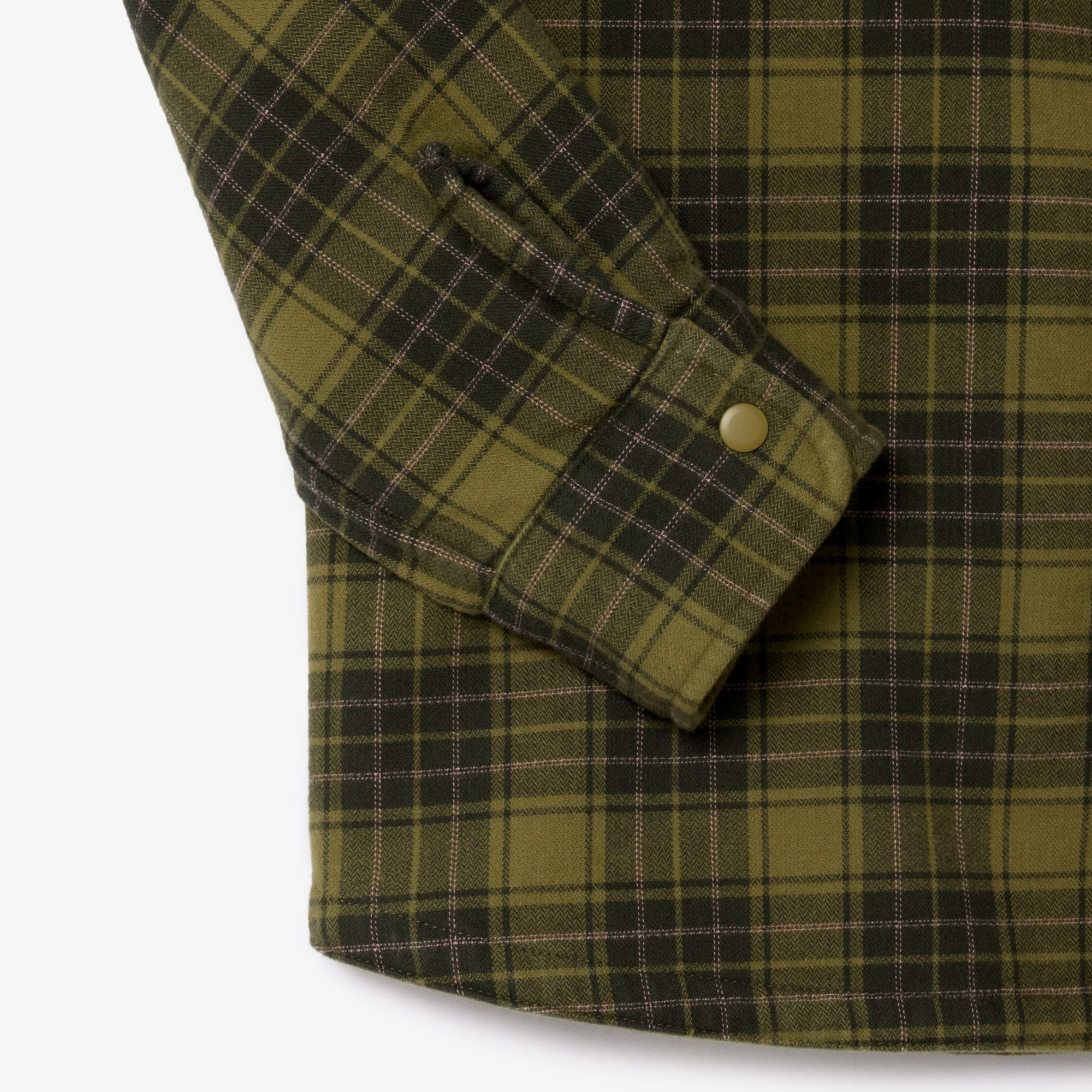 無地✕チェックリバーシブルシャツ