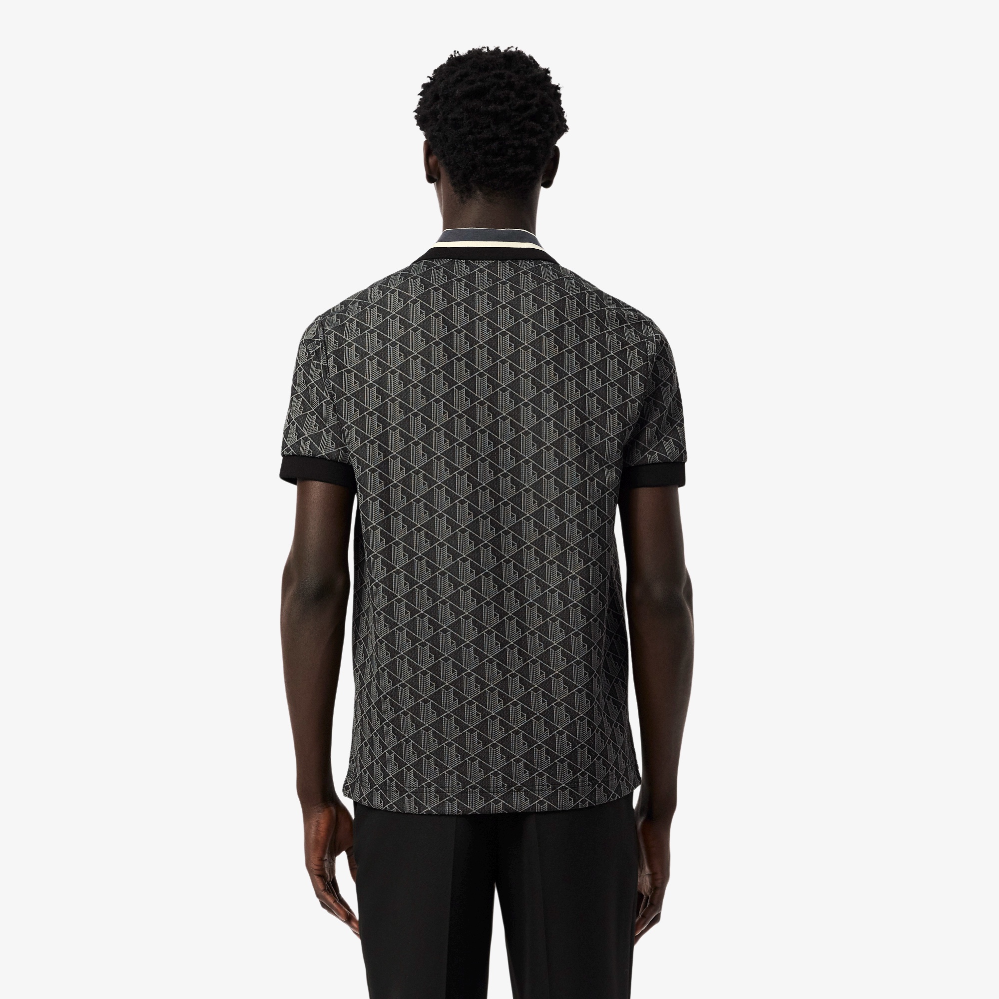 モノグラムジャカードポロシャツ