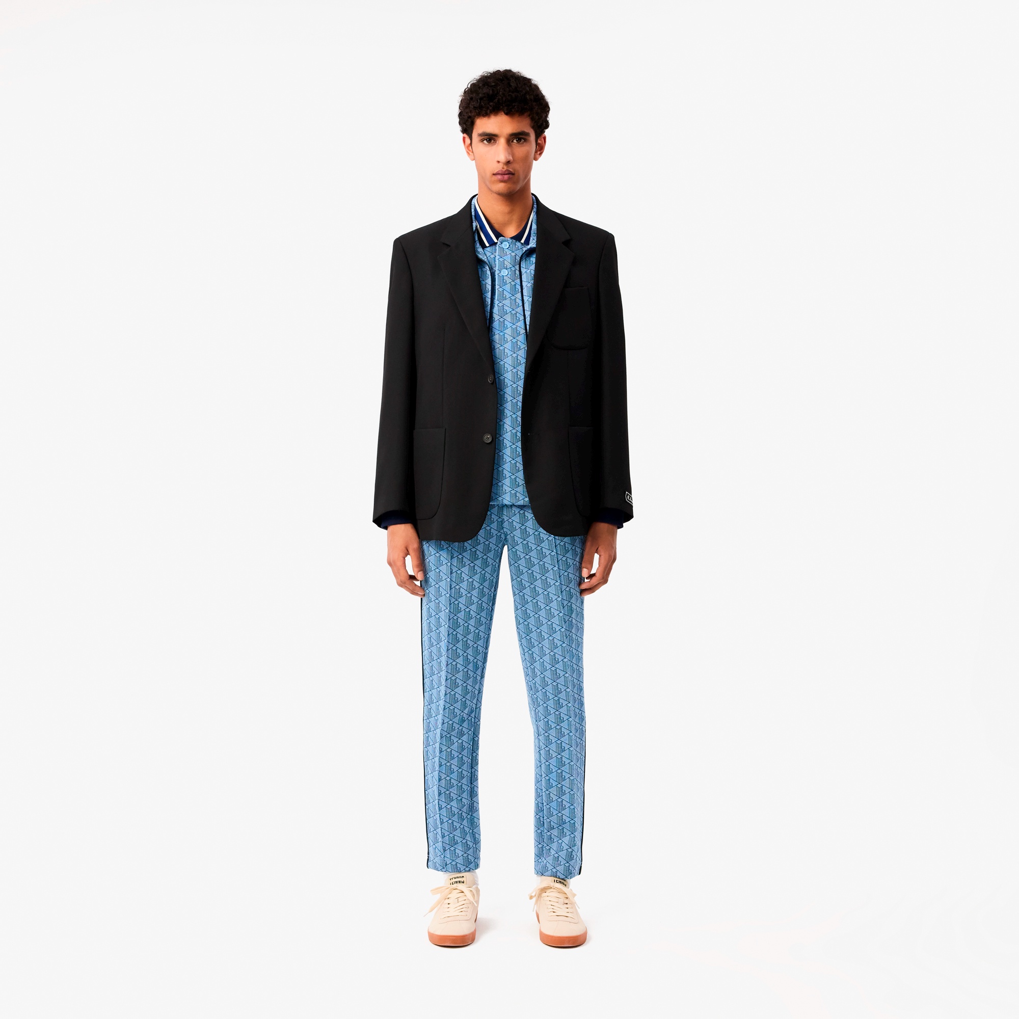 モノグラムジャカードポロシャツ