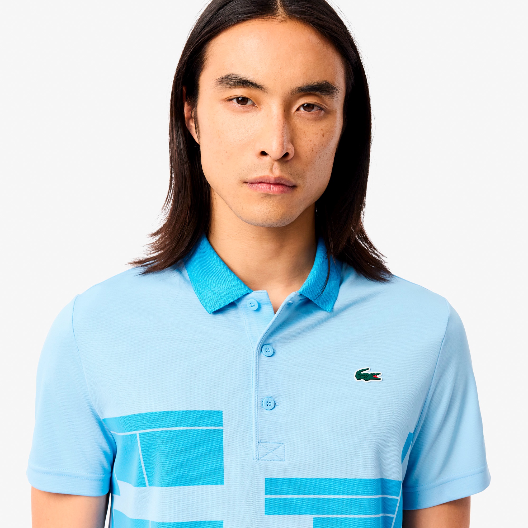 『ノバク・ジョコビッチ』コートプリントウルトラドライポロシャツ