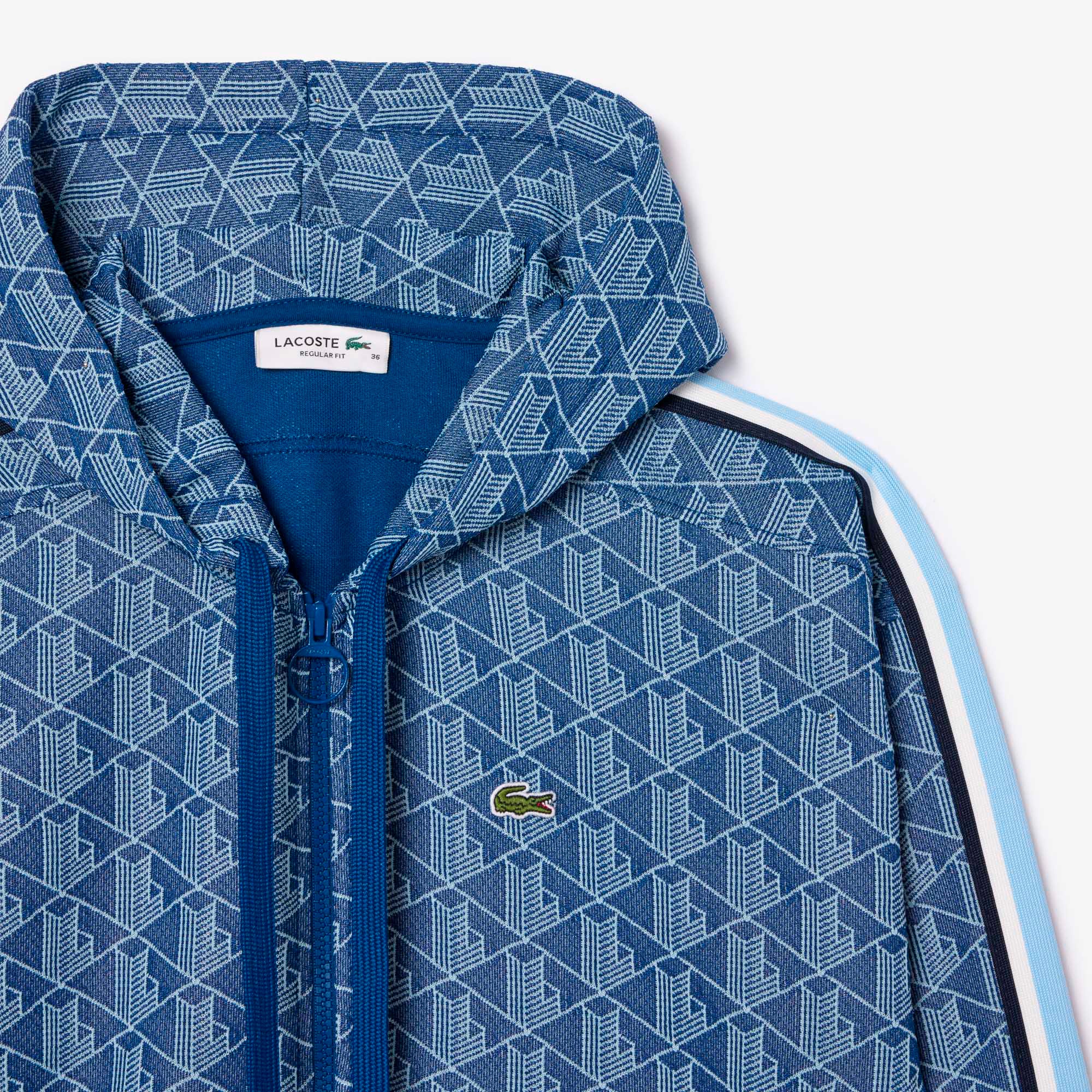 モノグラムジャカードフーディー