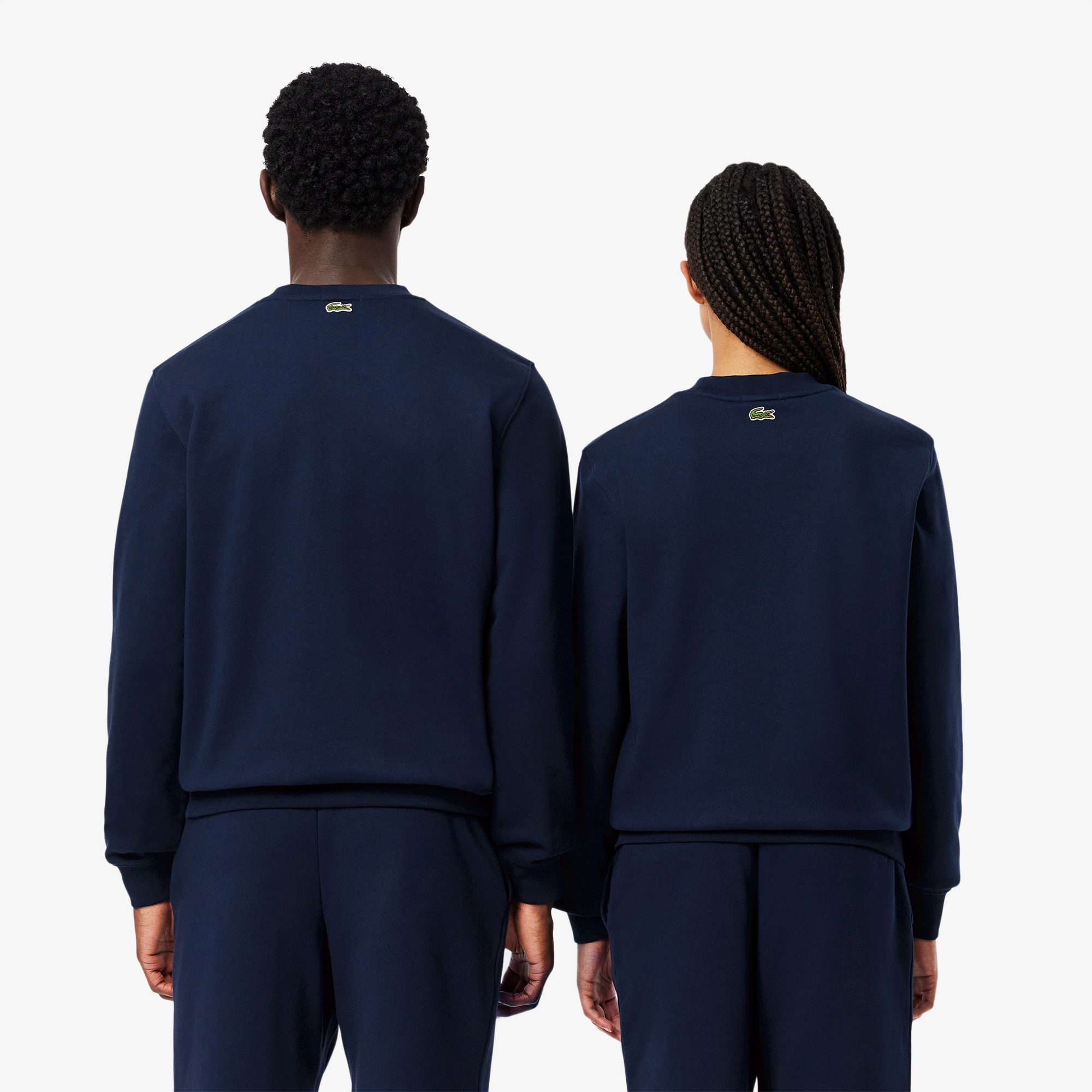 ワンポイングラフィックプリントクルーネックスウェット