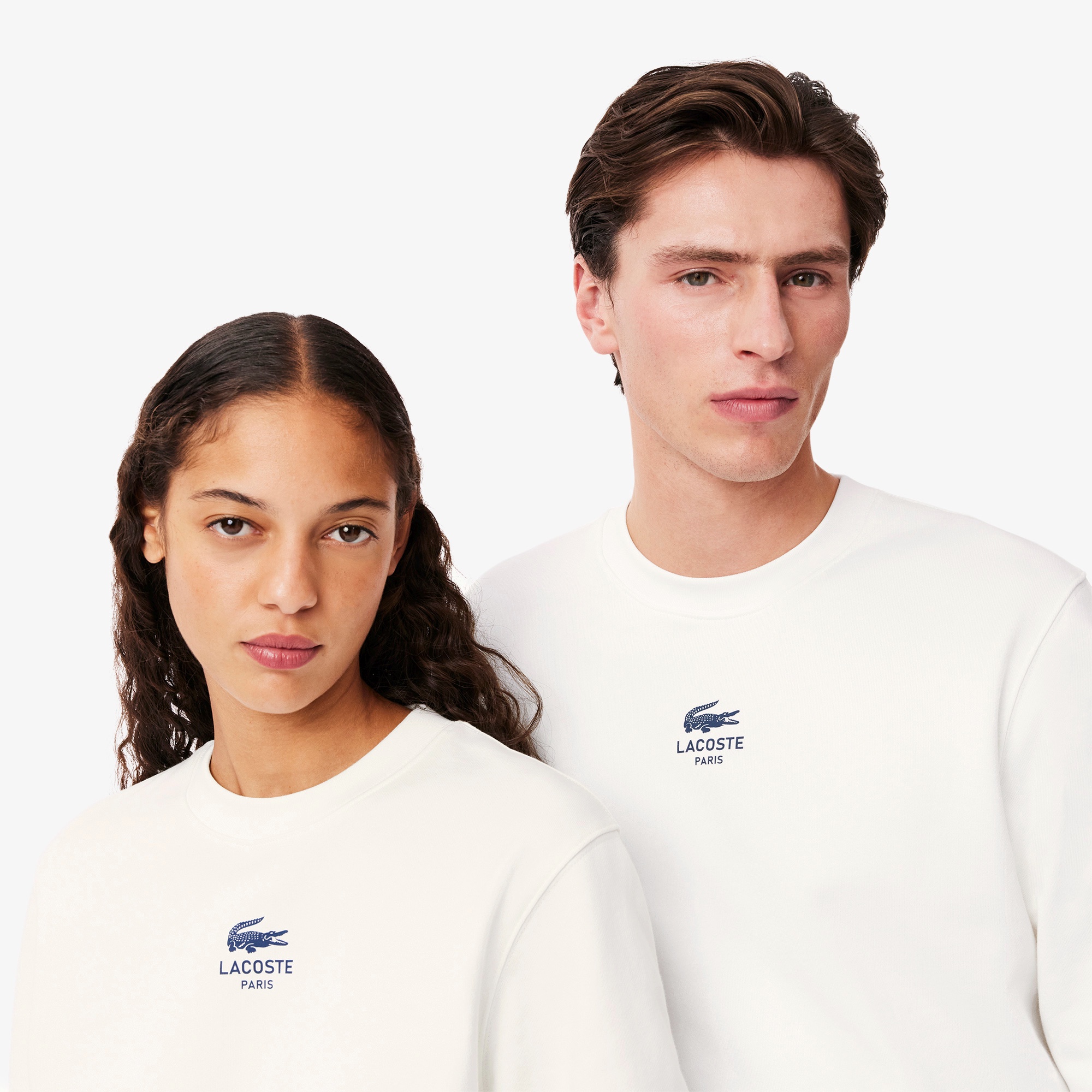 ワンポイングラフィックプリントクルーネックスウェット