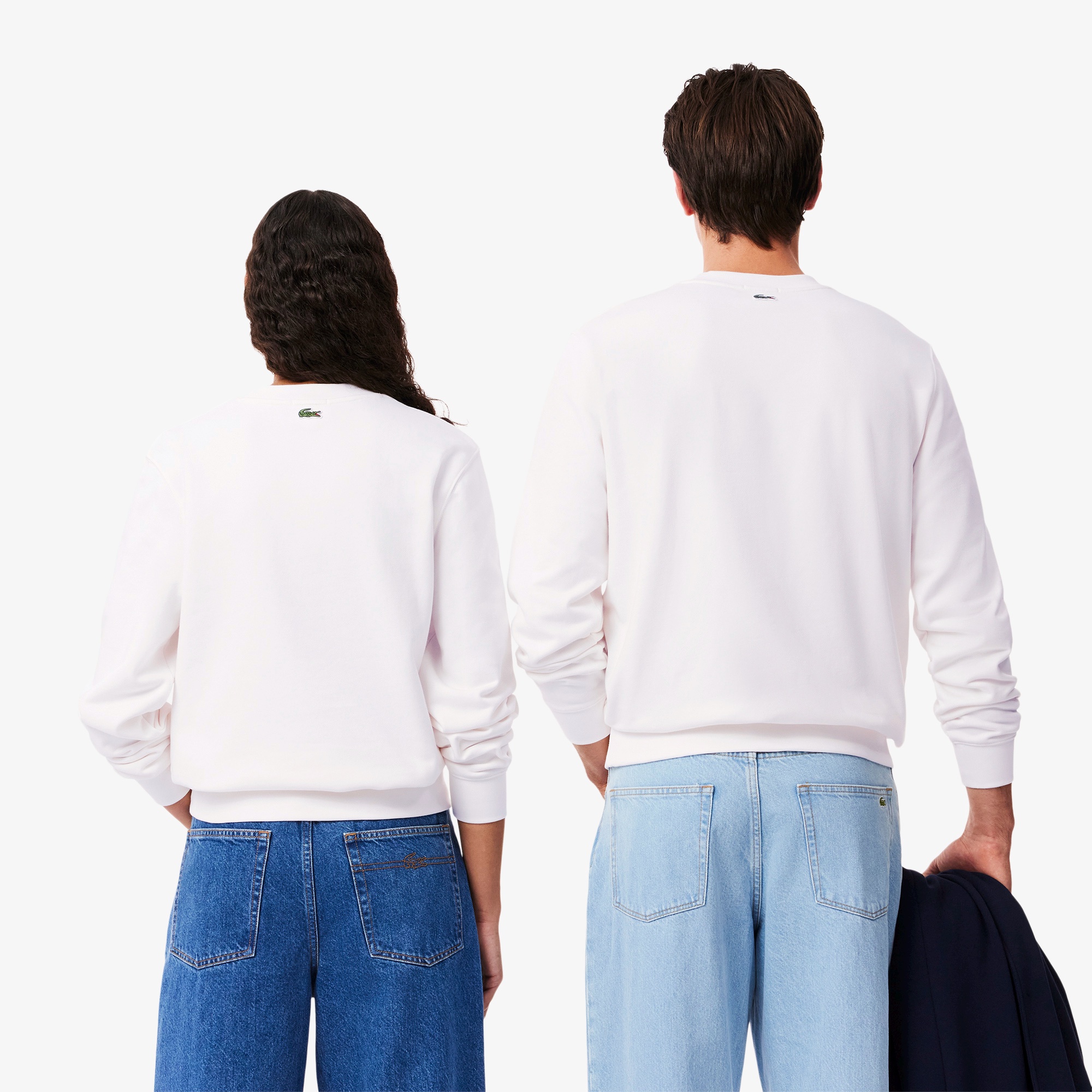 ワンポイングラフィックプリントクルーネックスウェット