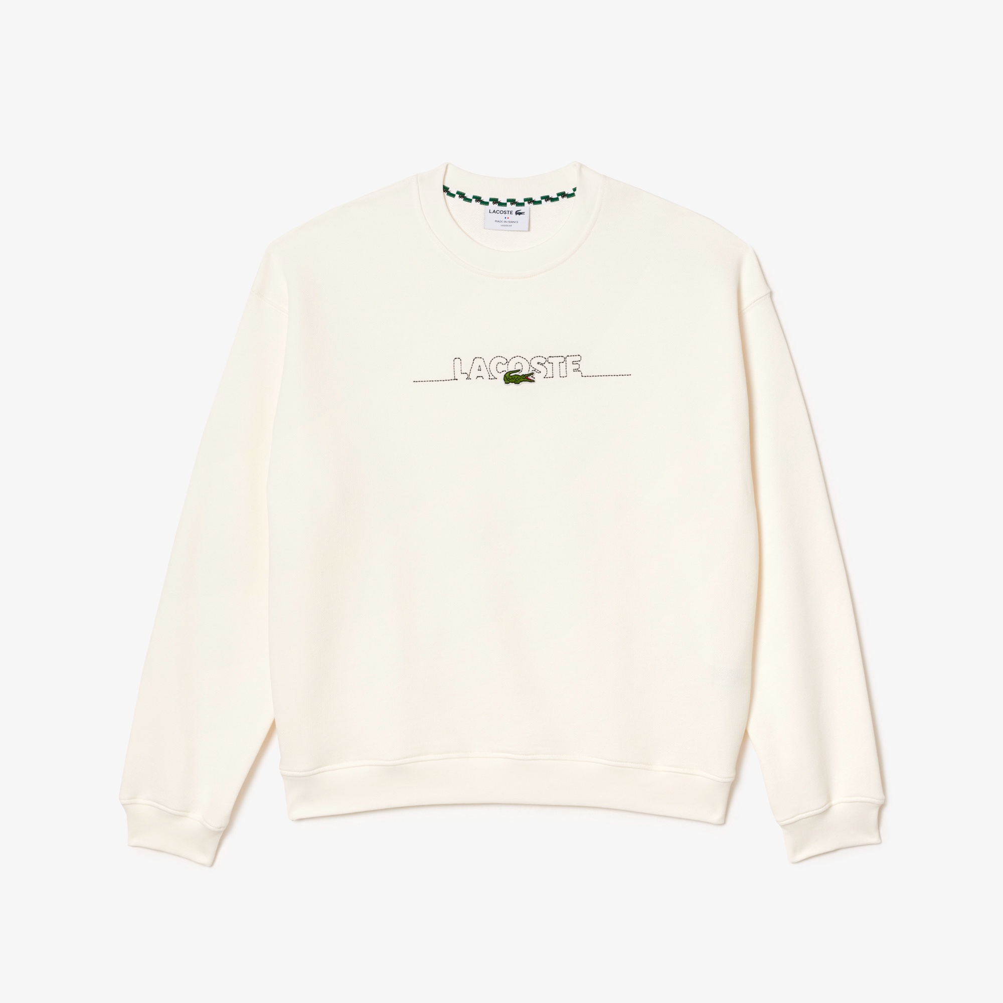 フランスメイドブランドネームロゴステッチスウェット