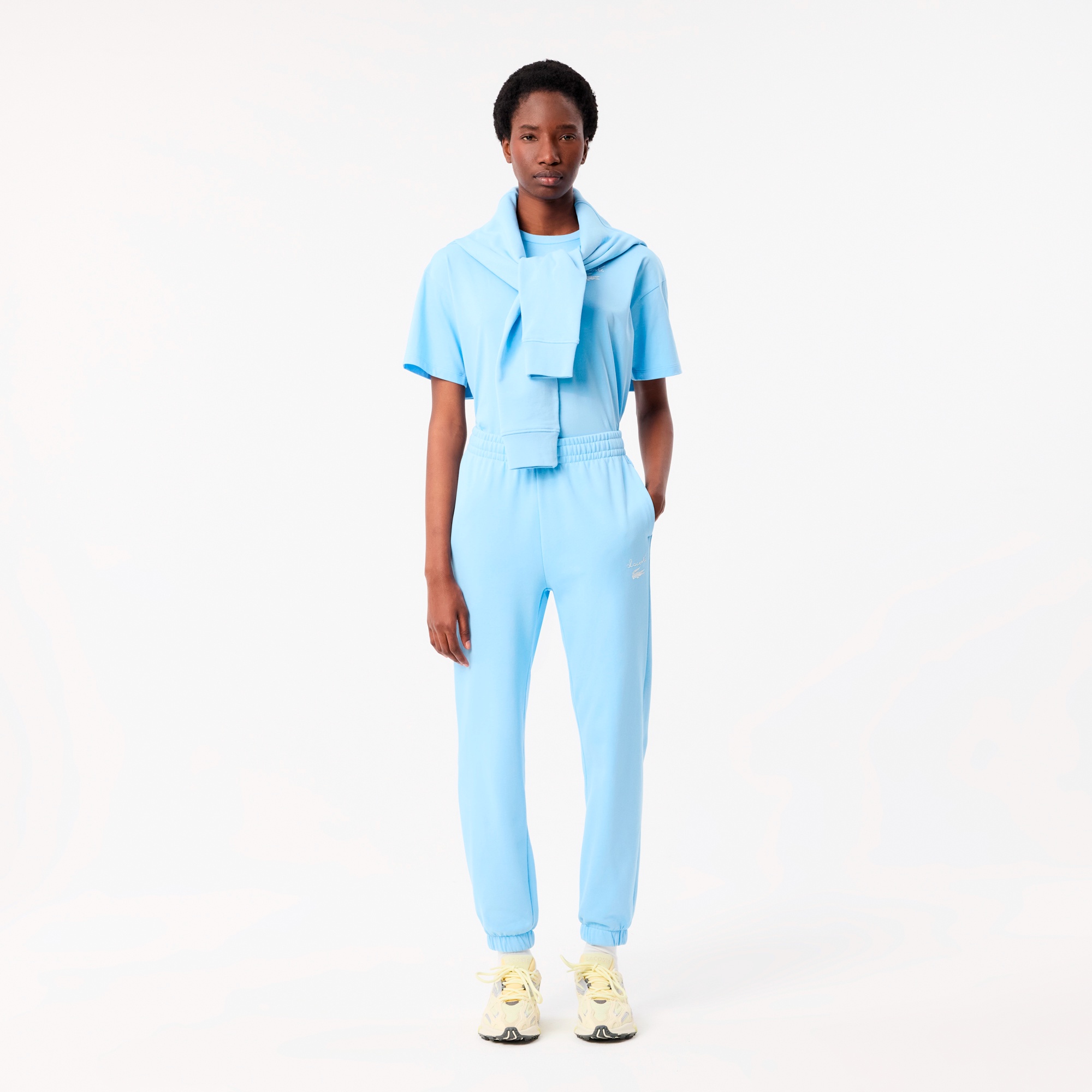 スクリプトネームプリントスウェットトラックパンツ