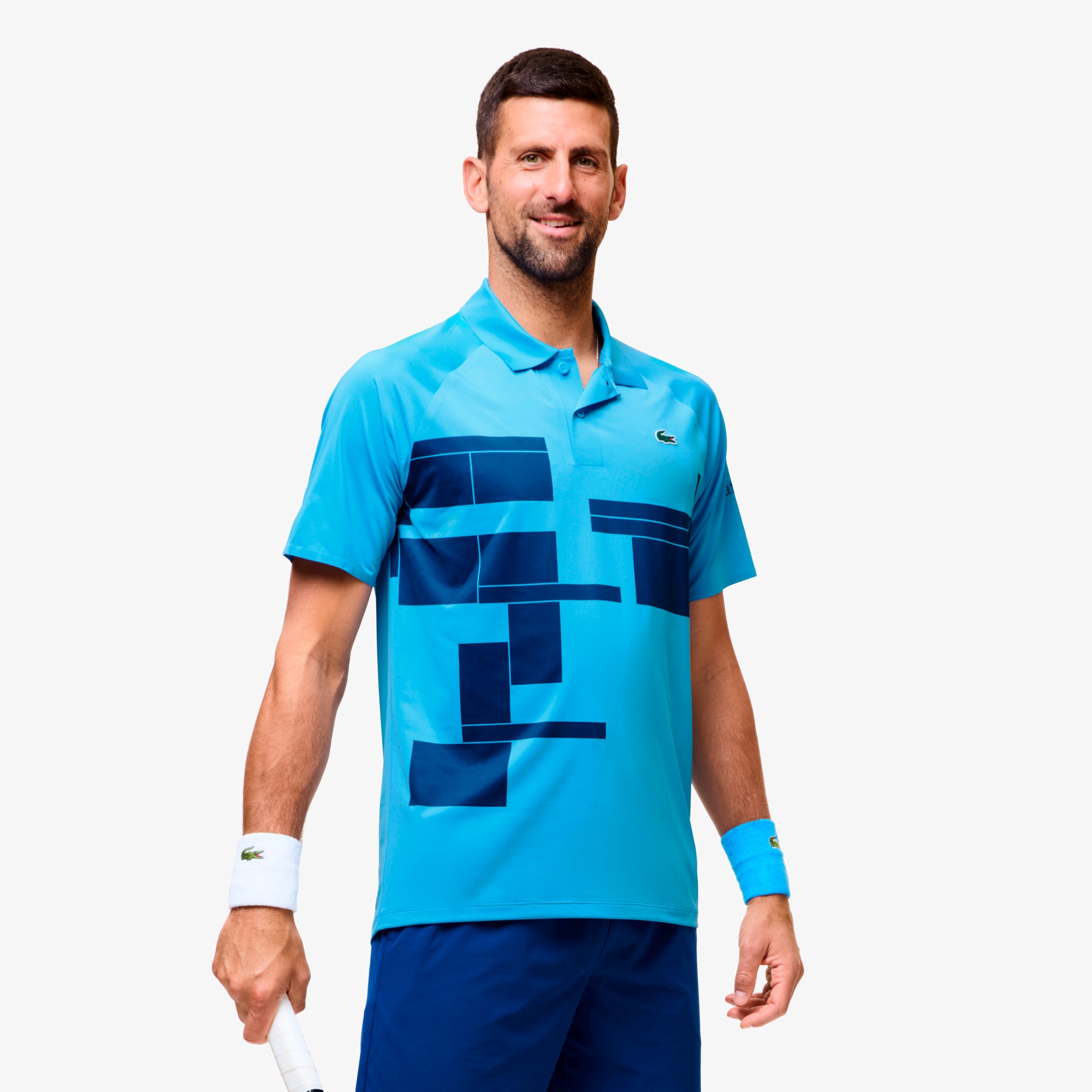 『ノバク・ジョコビッチ』コートプリントウルトラドライポロシャツ