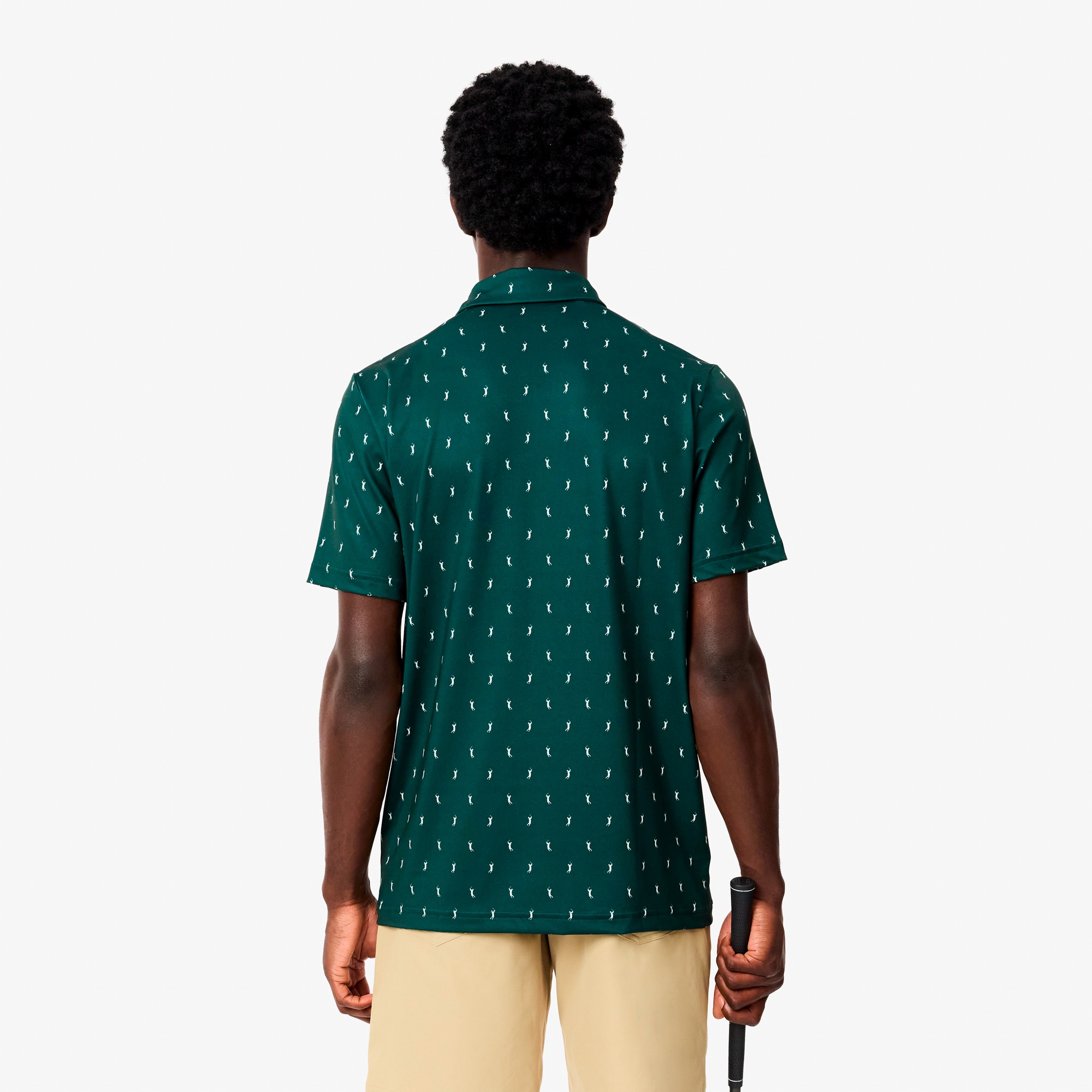 ミニマム総柄プリントゴルフポロシャツ