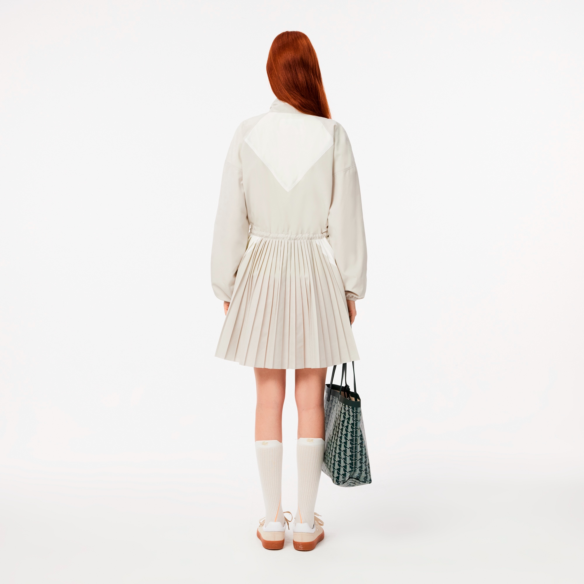 プリーツスカートアノラックドレス