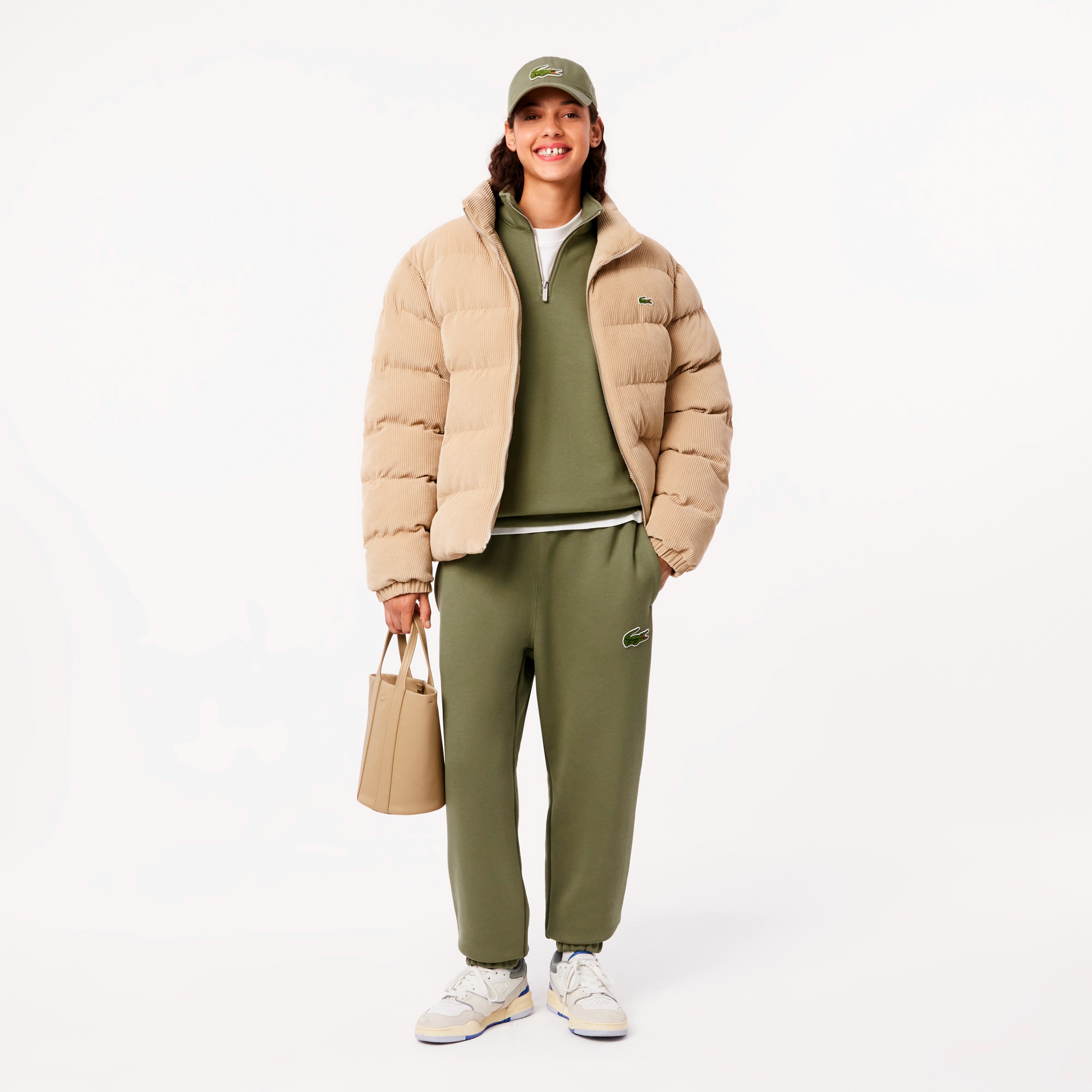 ハーフジップスタンドカラースウェット