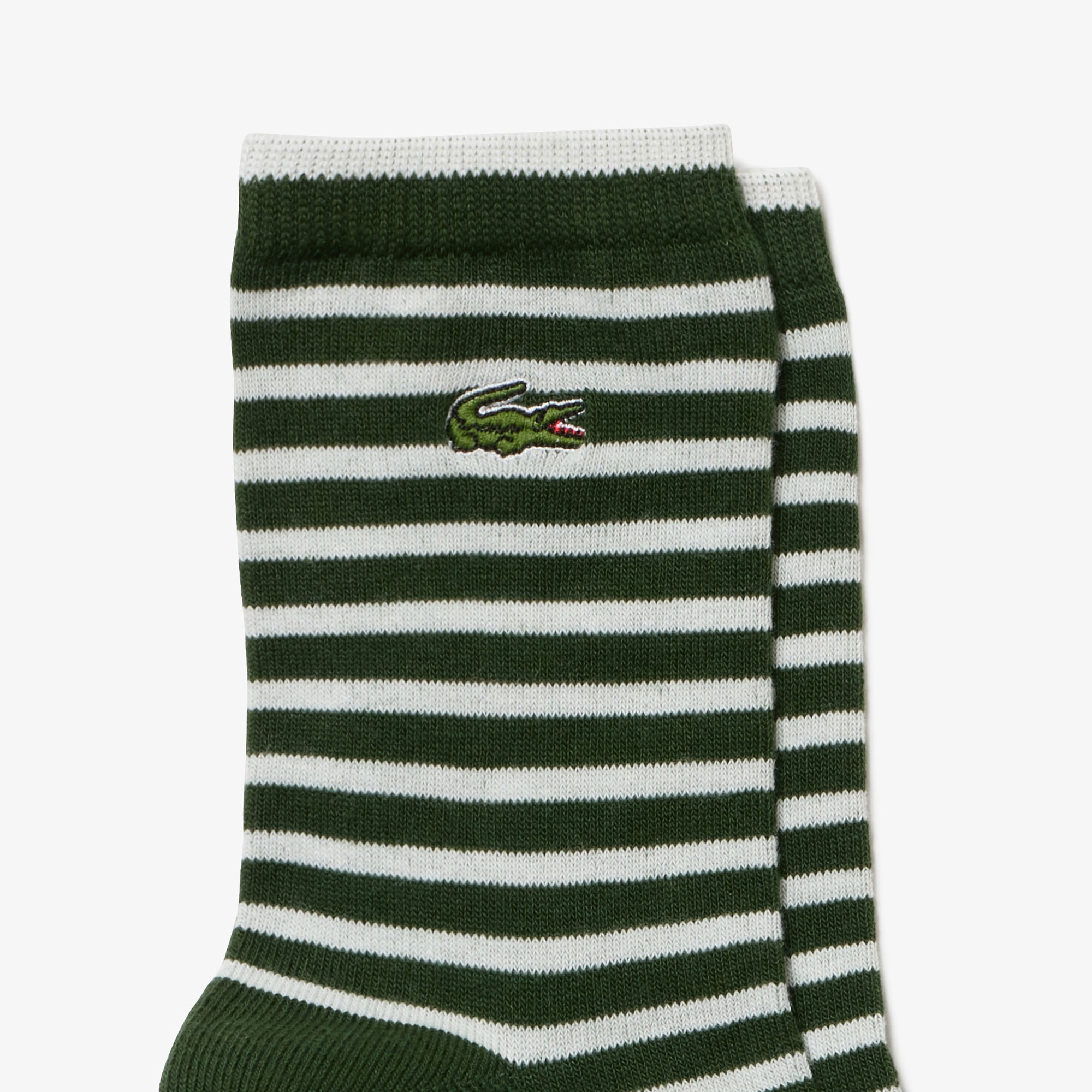 ボーダーリブニットソックス