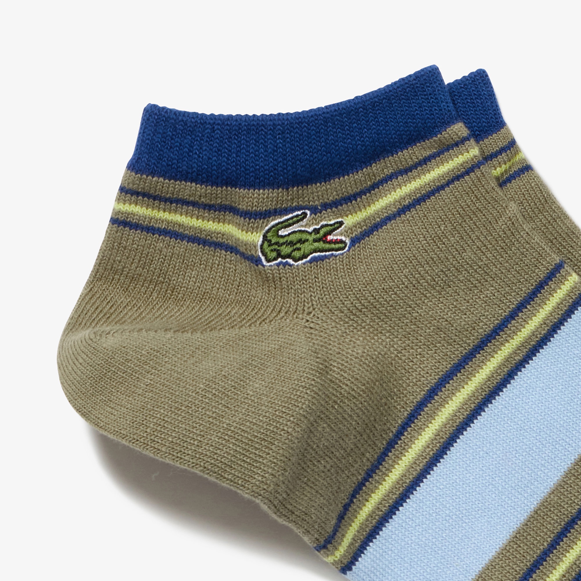 マルチカラーボーダーショートソックス