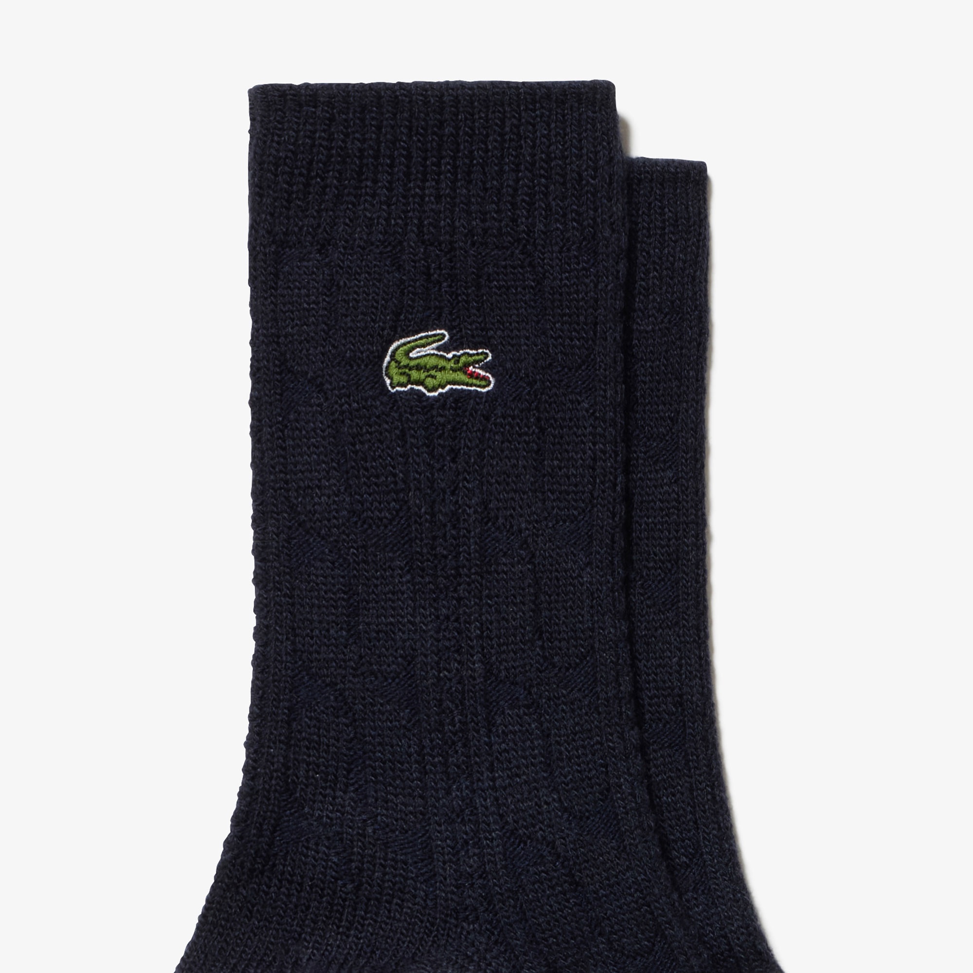 ケーブルニットソックス