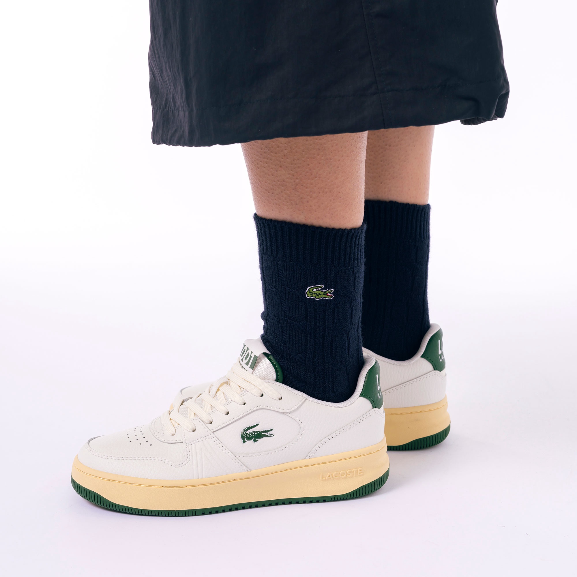 ケーブルニットソックス