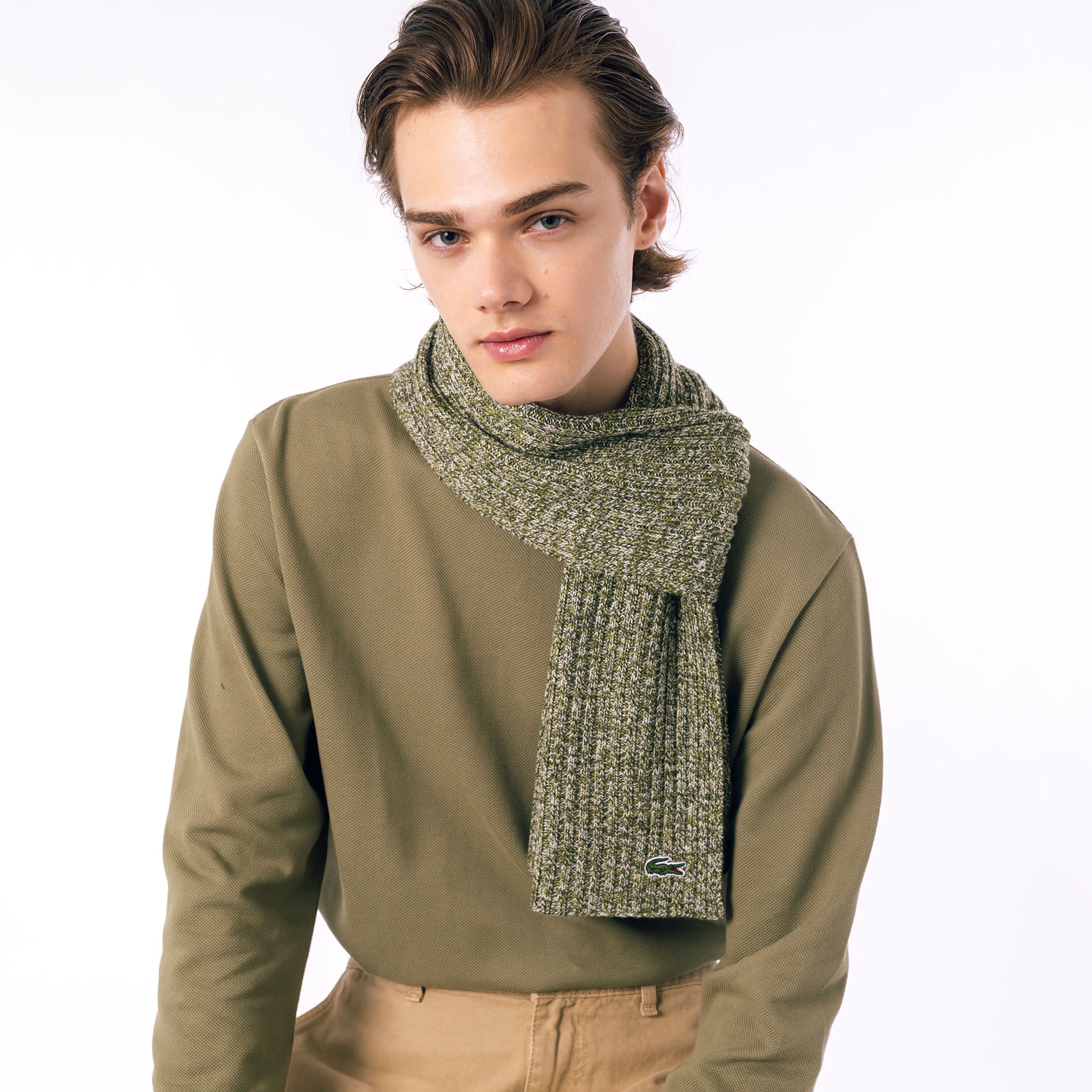 メランジェニットマフラー