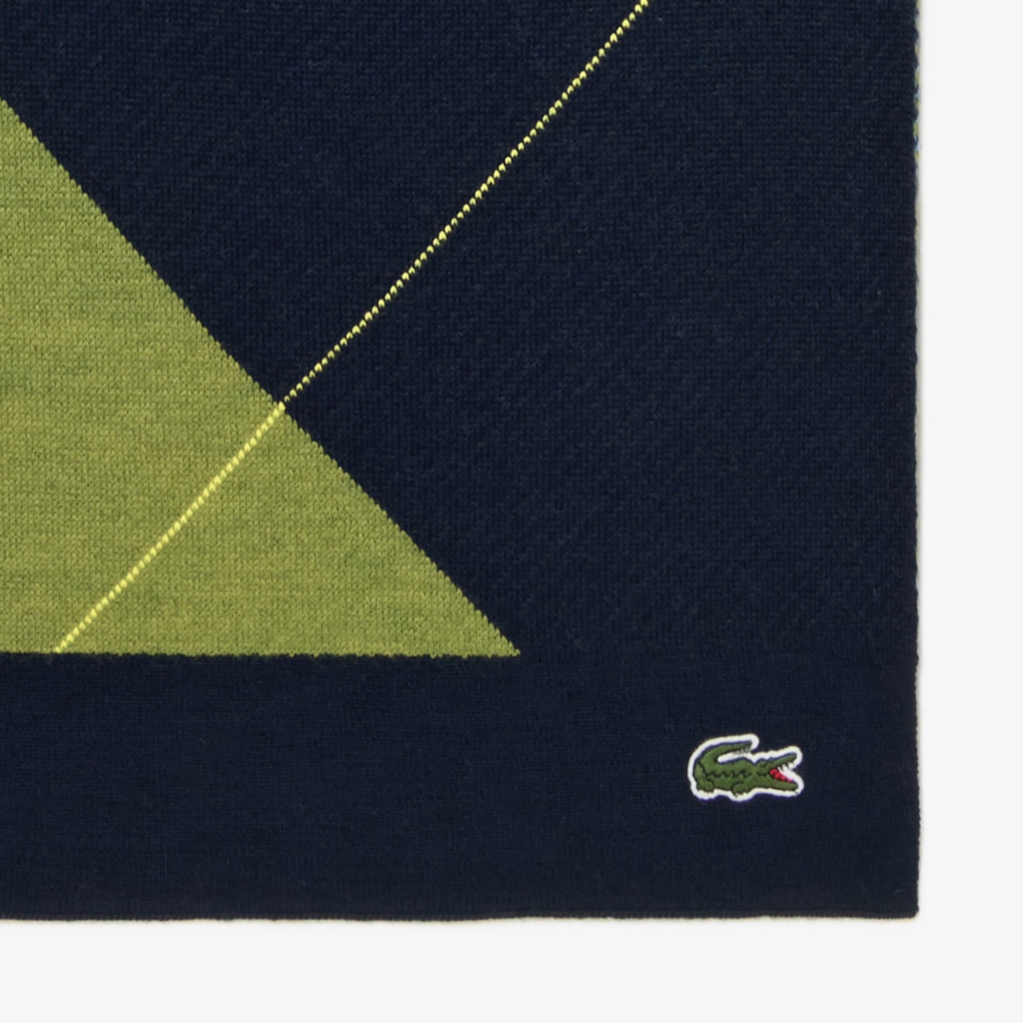 アーガイルニットマフラー