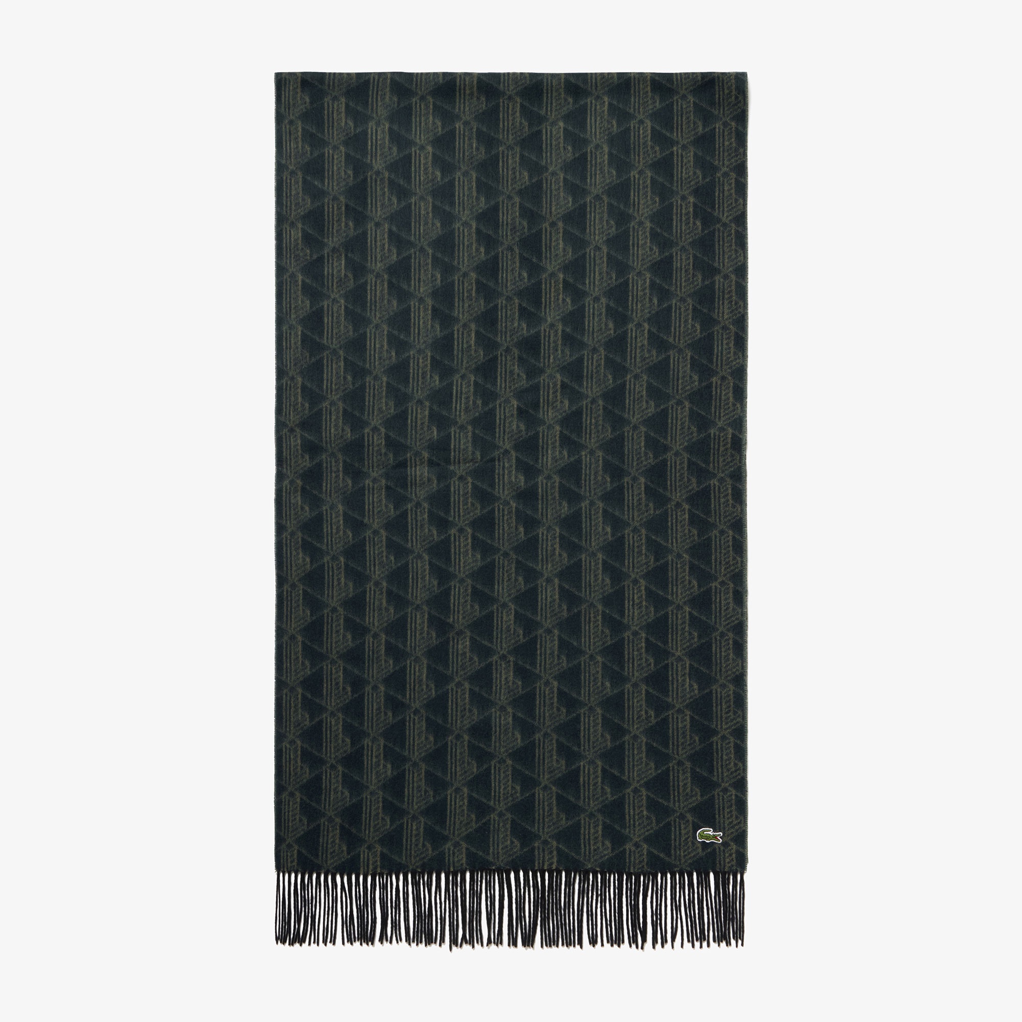 モノグラムジャカード大判リサイクルマフラー