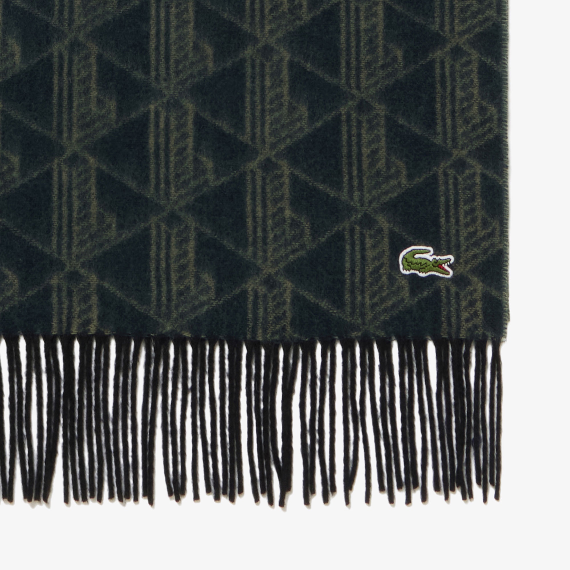 モノグラムジャカード大判リサイクルマフラー