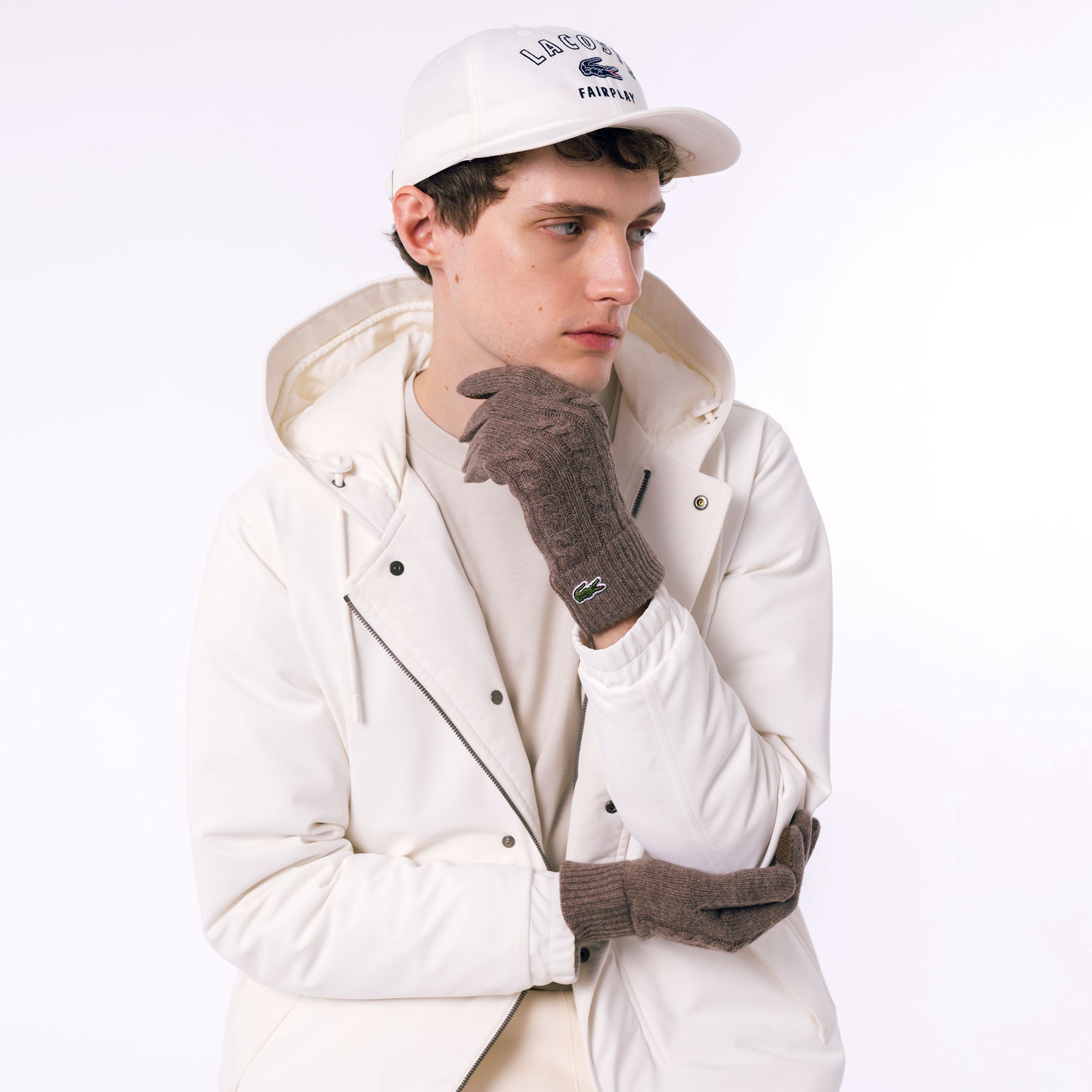 ケーブルニットグローブ