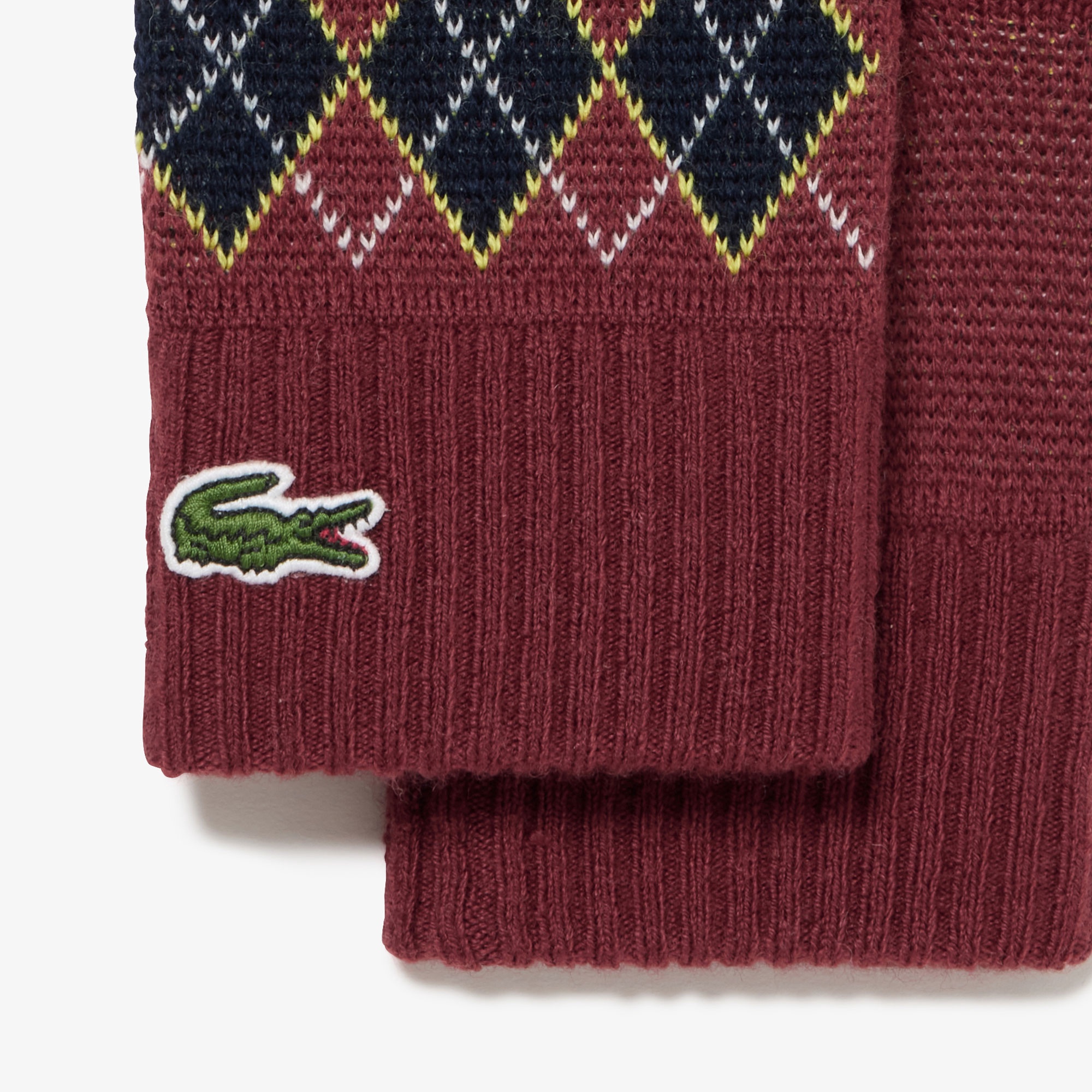 フレッシュカラーアーガイルニットグローブ