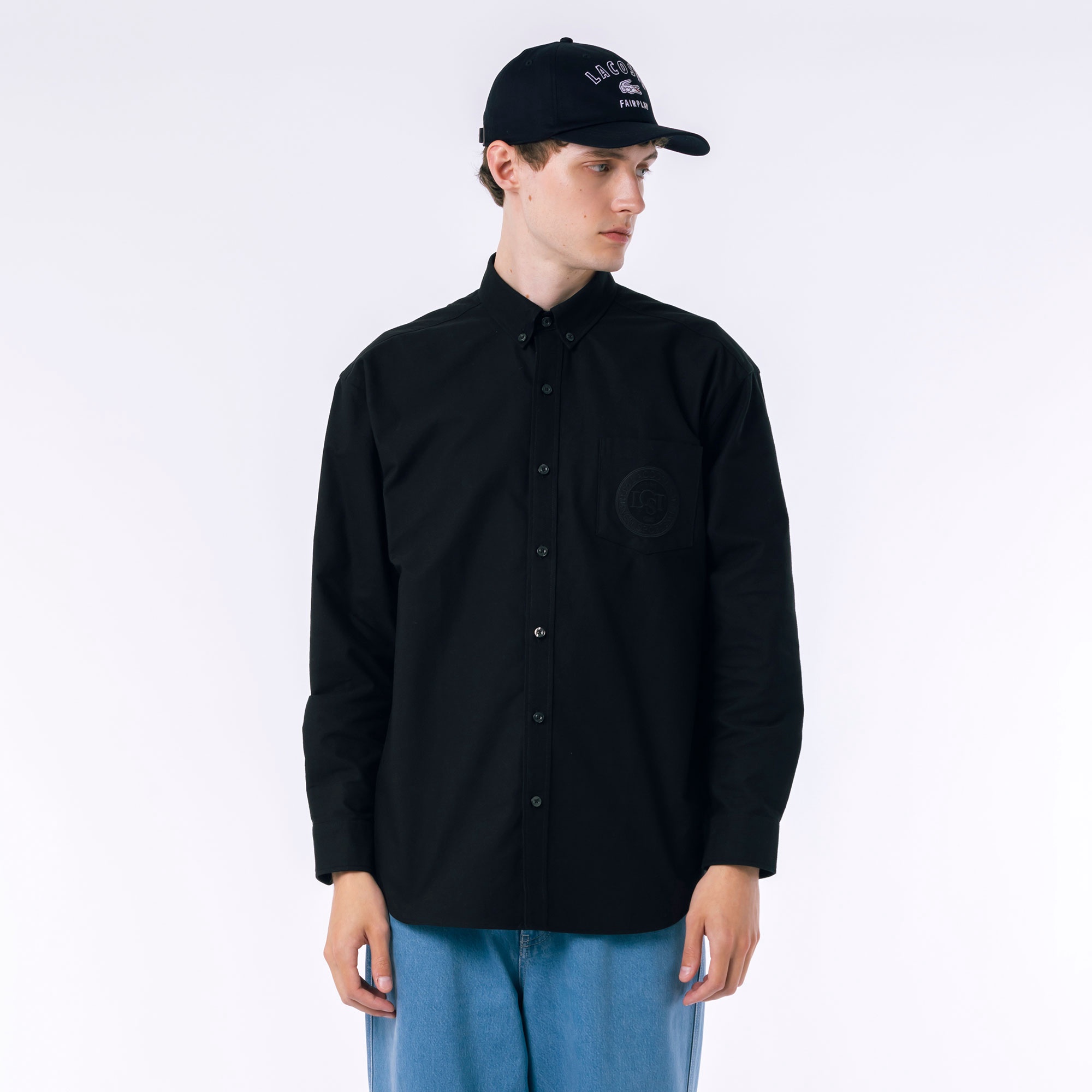 刺繍入り6方キャップ