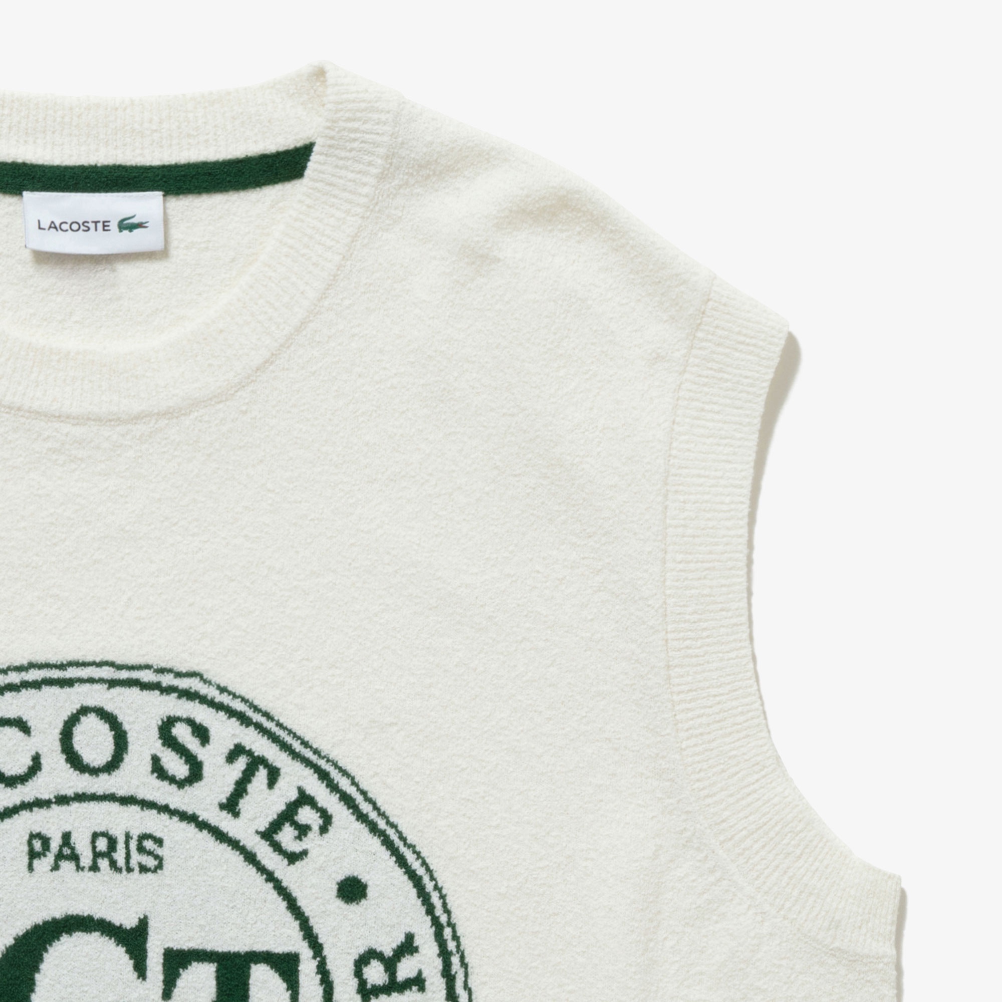 ナイロン×コットンジャカードニットベスト