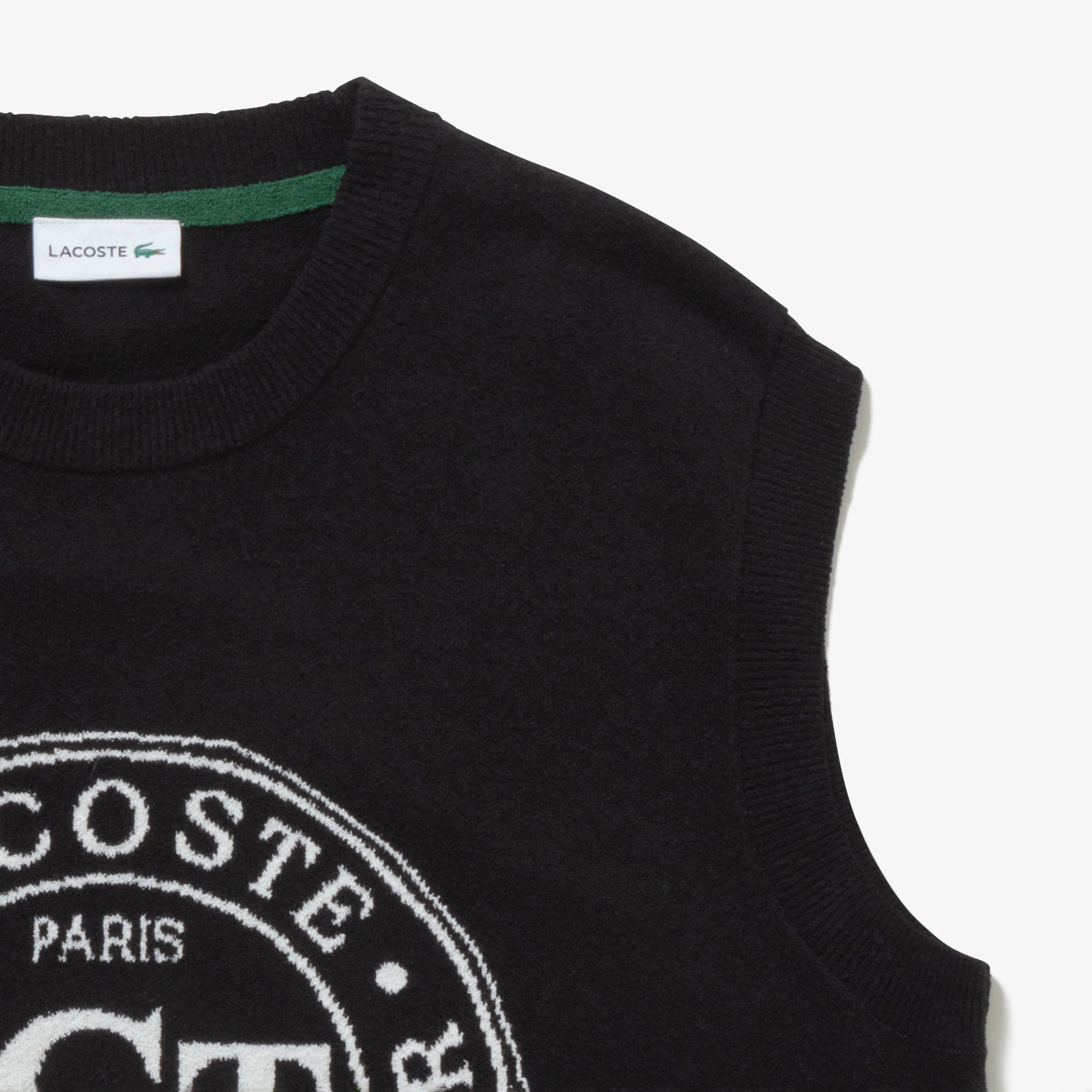 ナイロン×コットンジャカードニットベスト