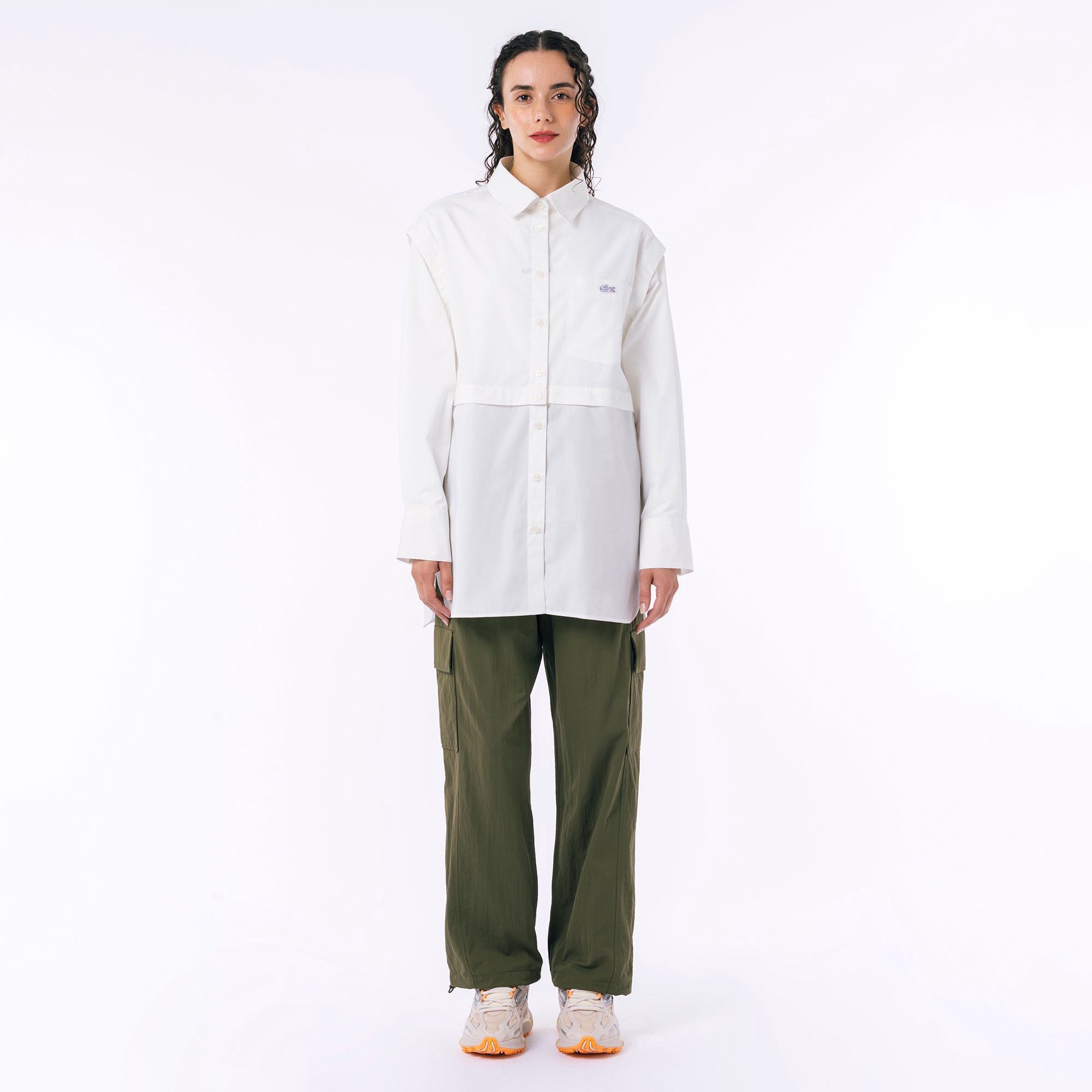 4WAYデザインロングシャツ