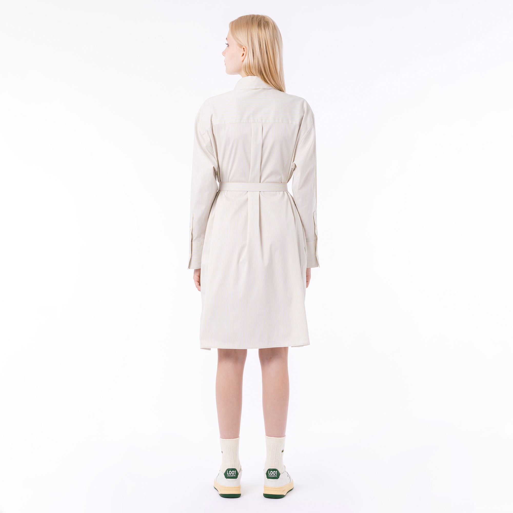 マルチストライプシャツドレス