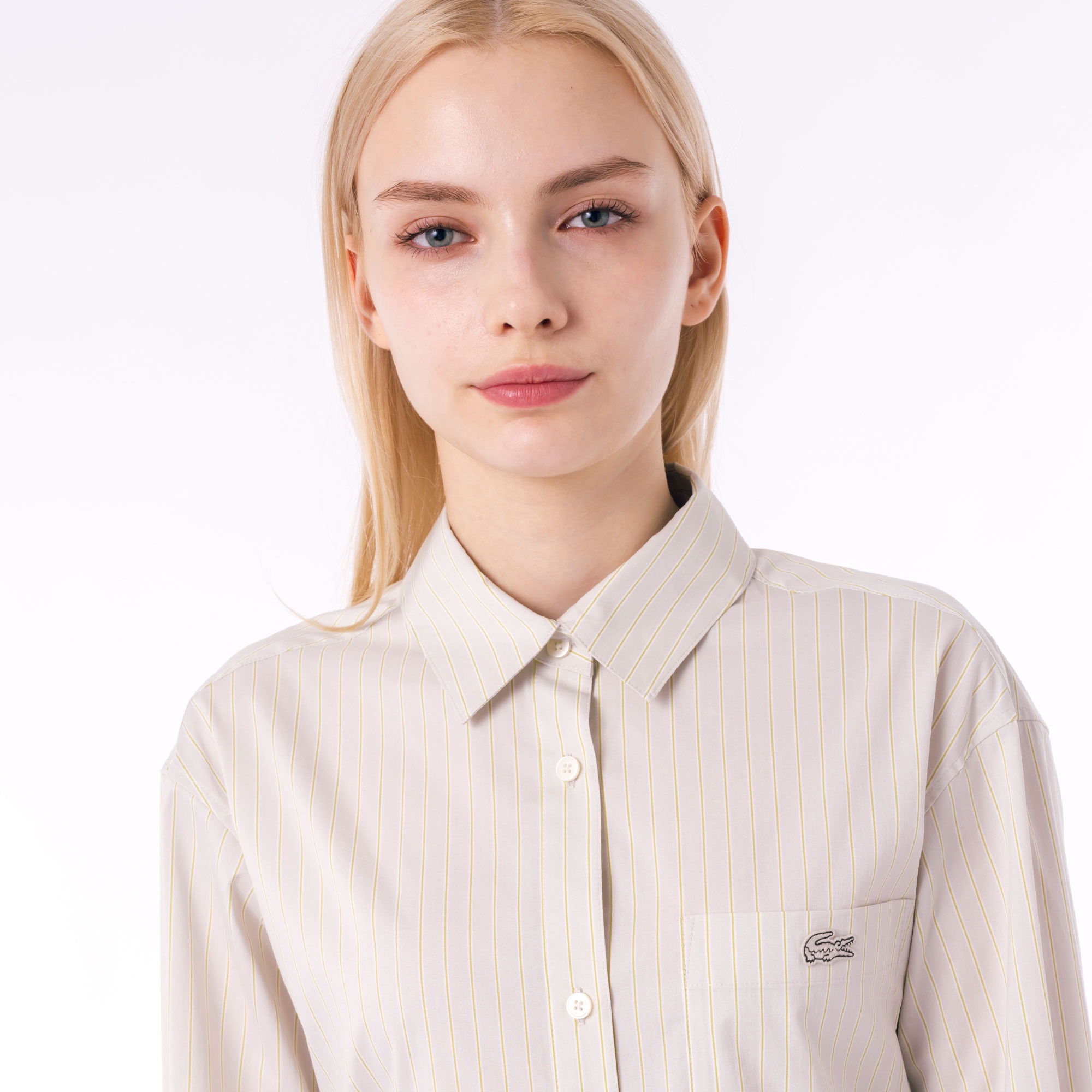 マルチストライプシャツドレス