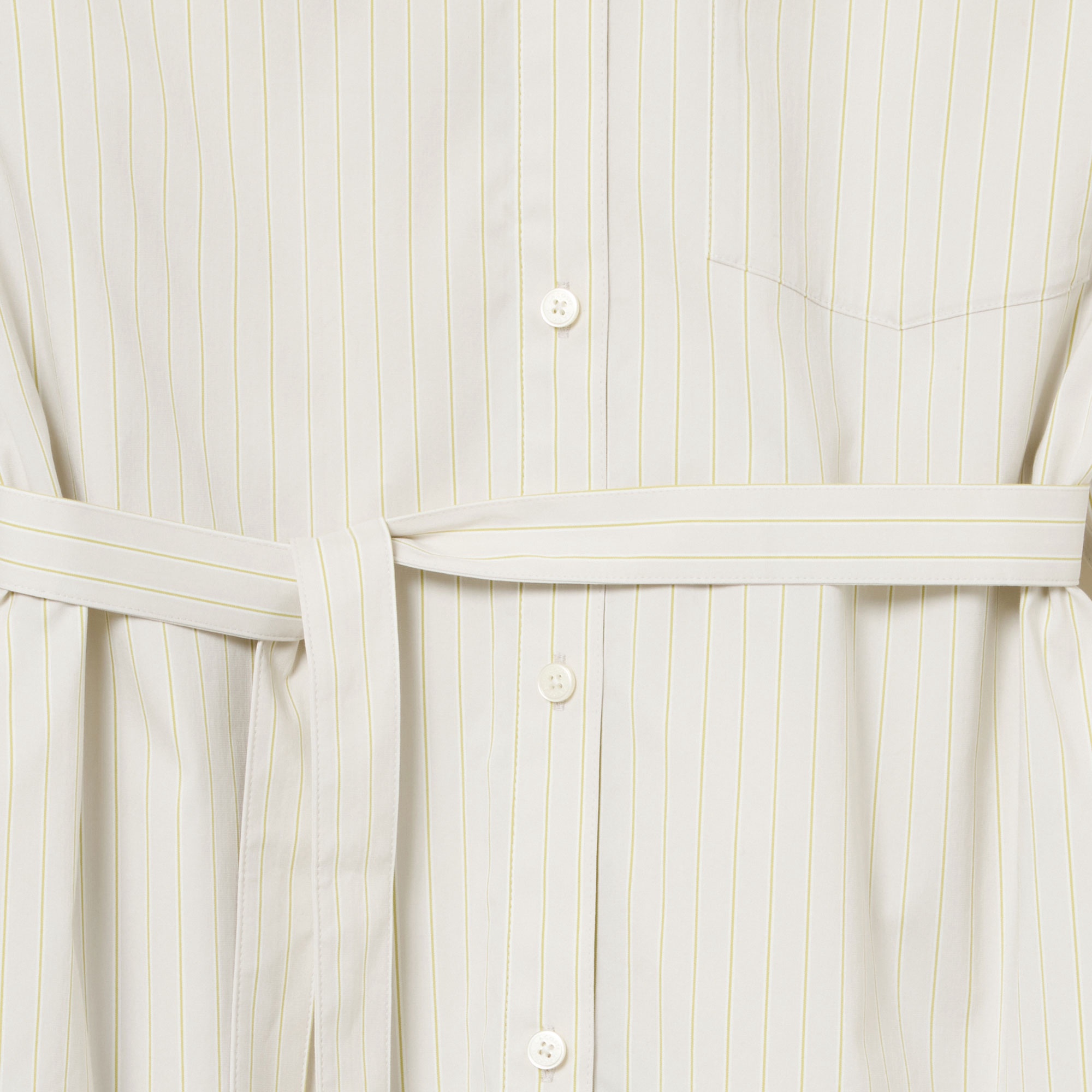 マルチストライプシャツドレス