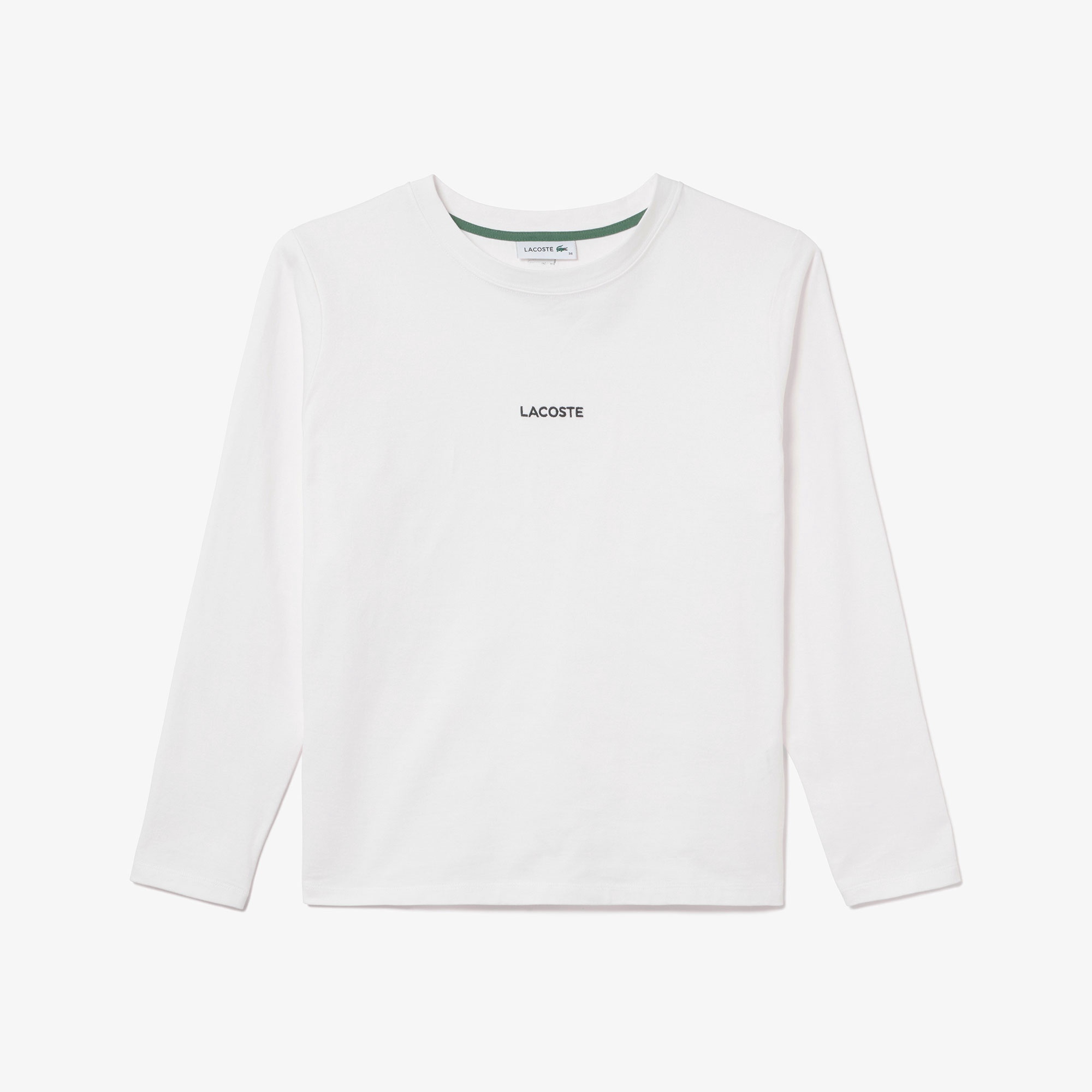 ワンポイント刺しゅう長袖Tシャツ