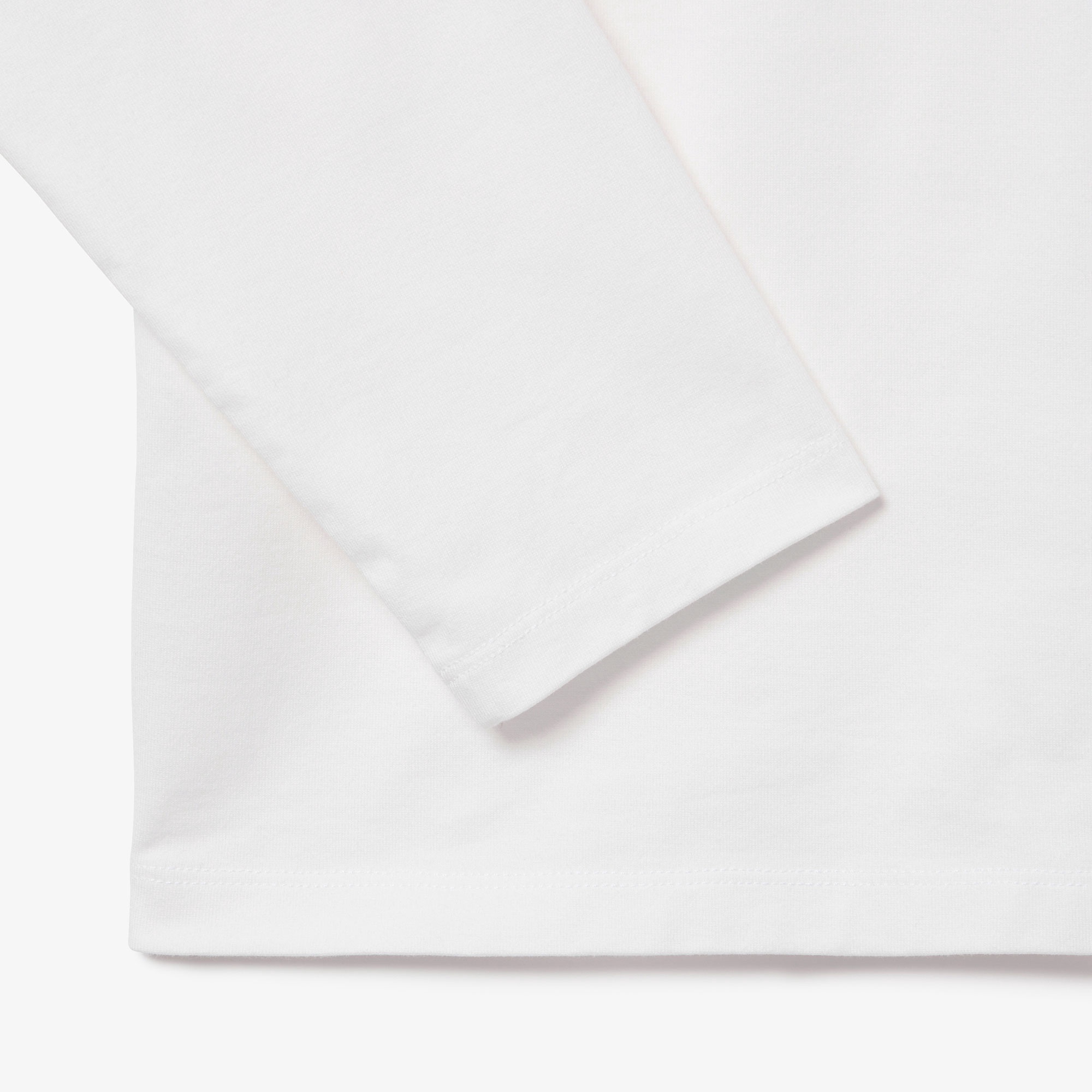 ワンポイント刺しゅう長袖Tシャツ
