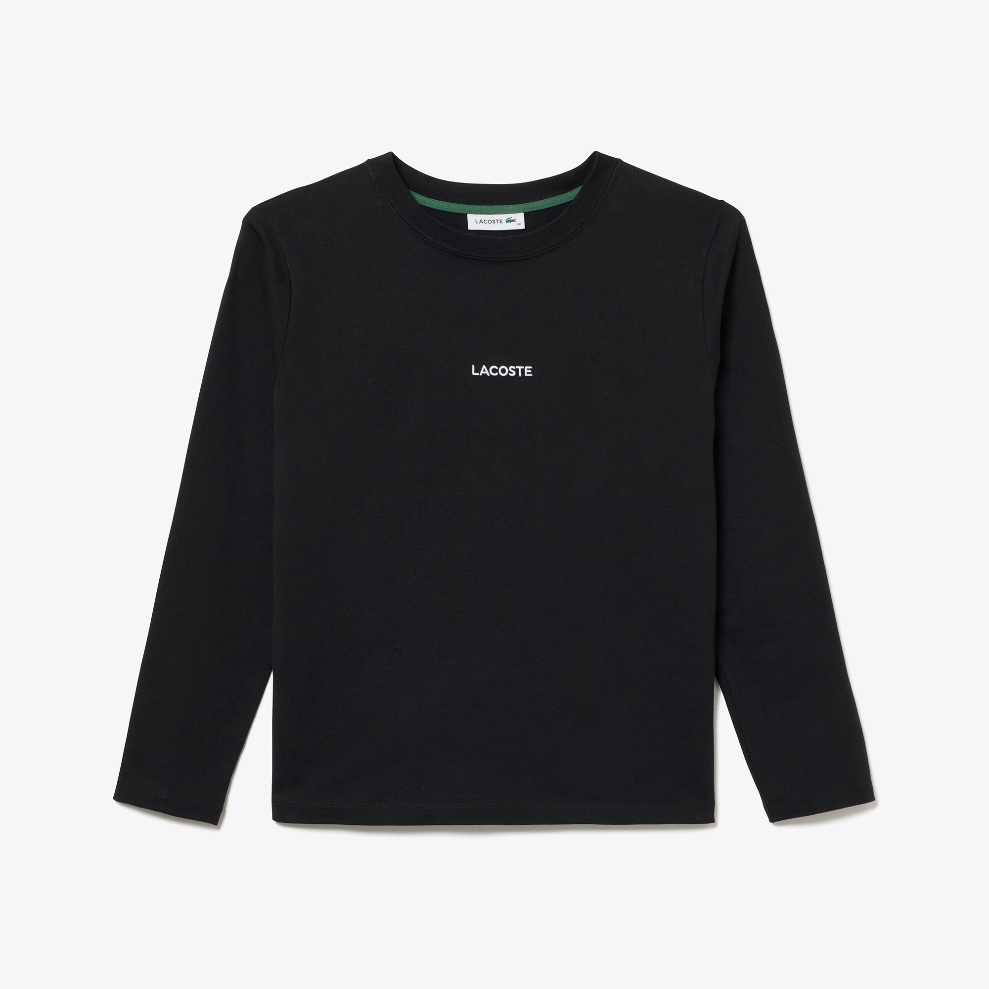 ワンポイント刺しゅう長袖Tシャツ