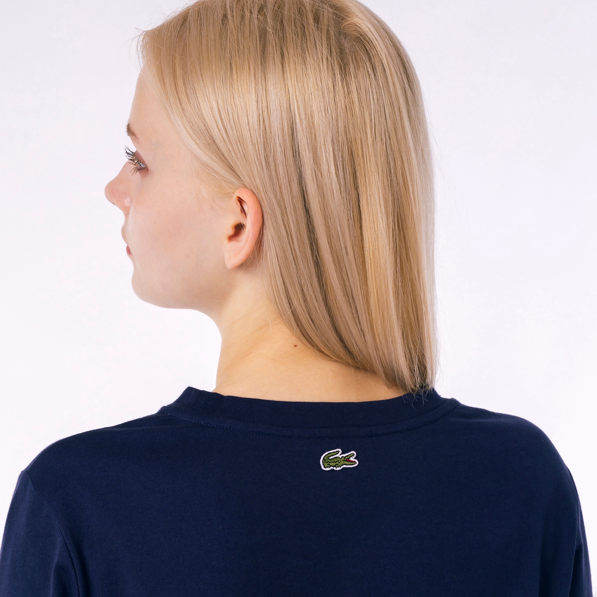 ワンポイント刺しゅう長袖Tシャツ