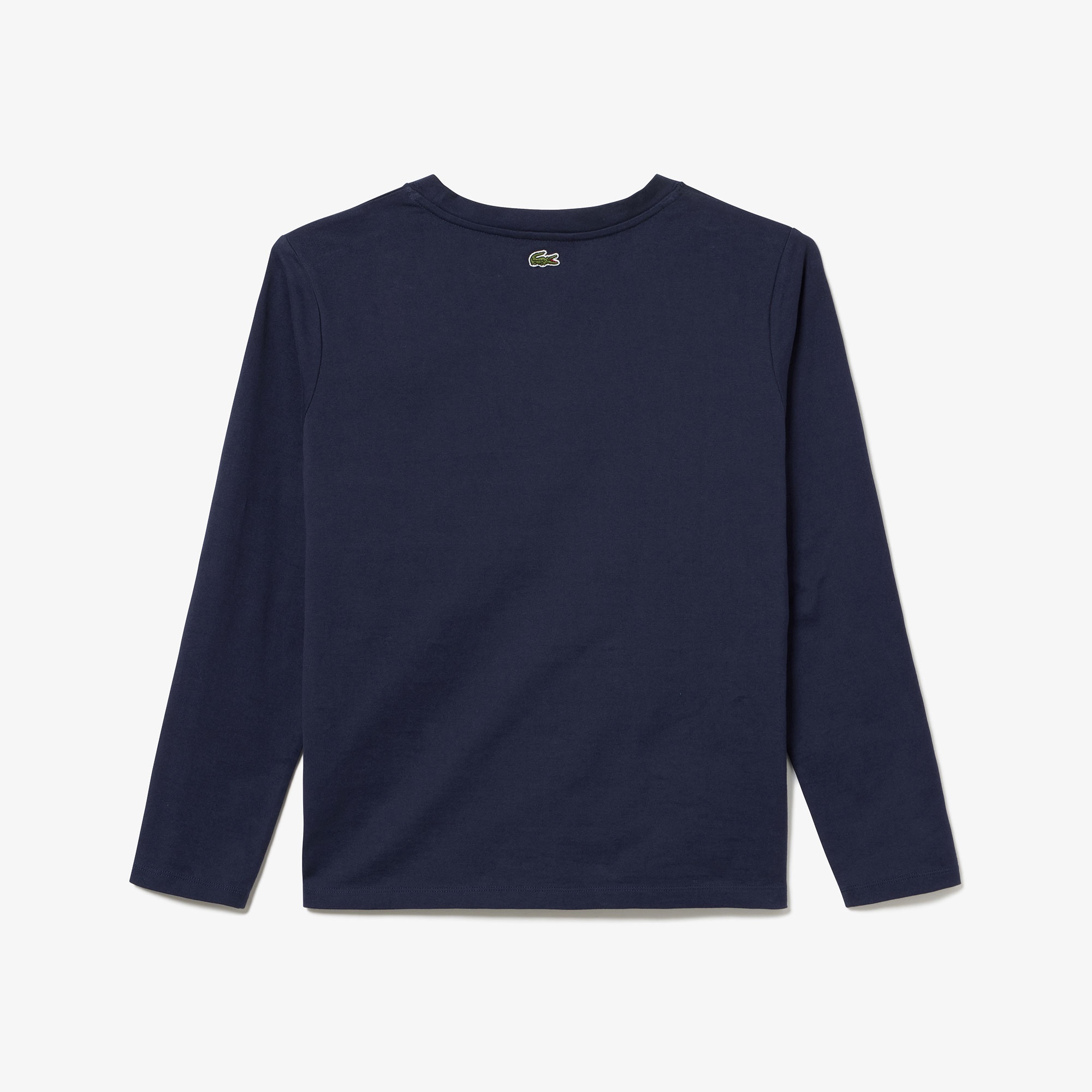 ワンポイント刺しゅう長袖Tシャツ