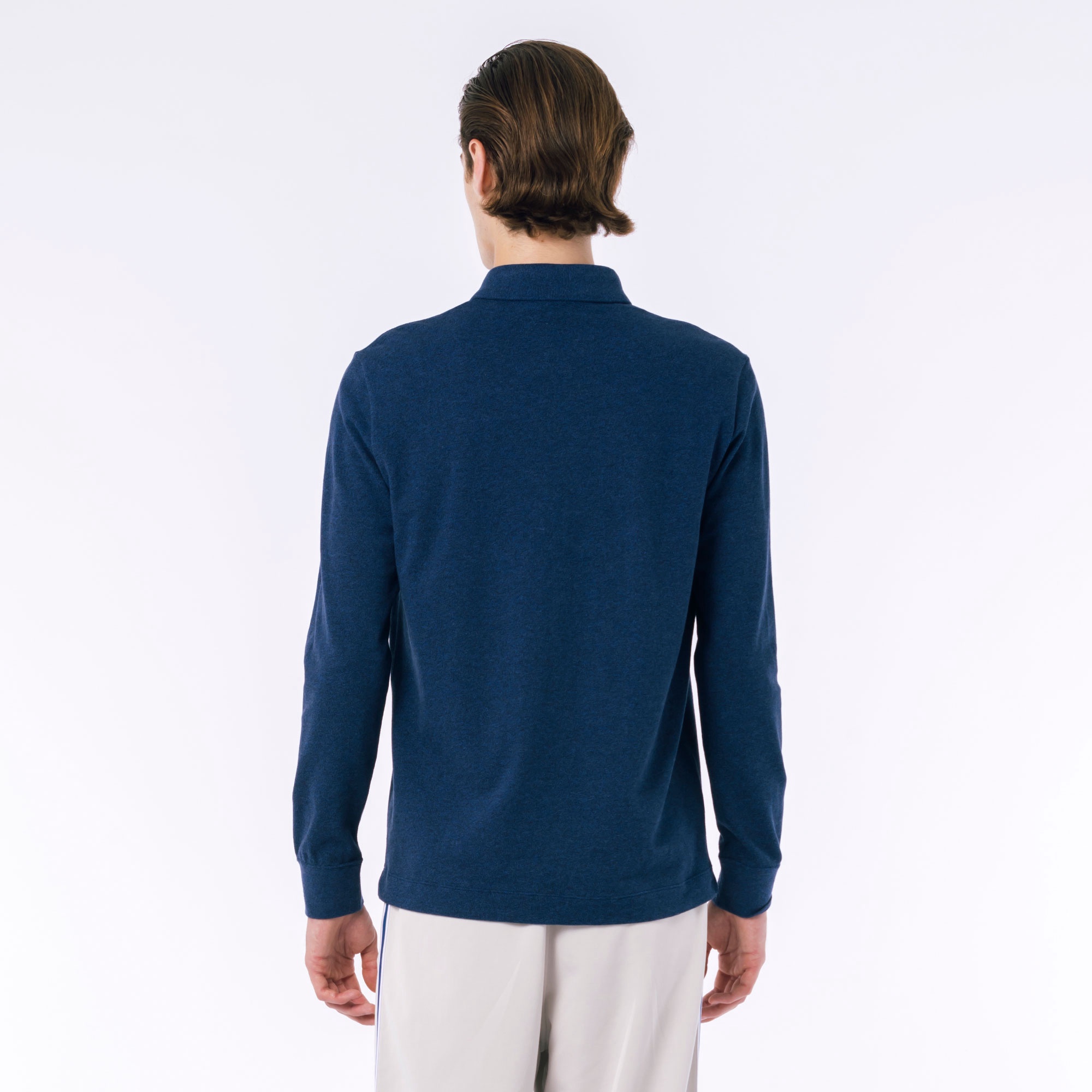 比翼フロントロングスリーブポロシャツ