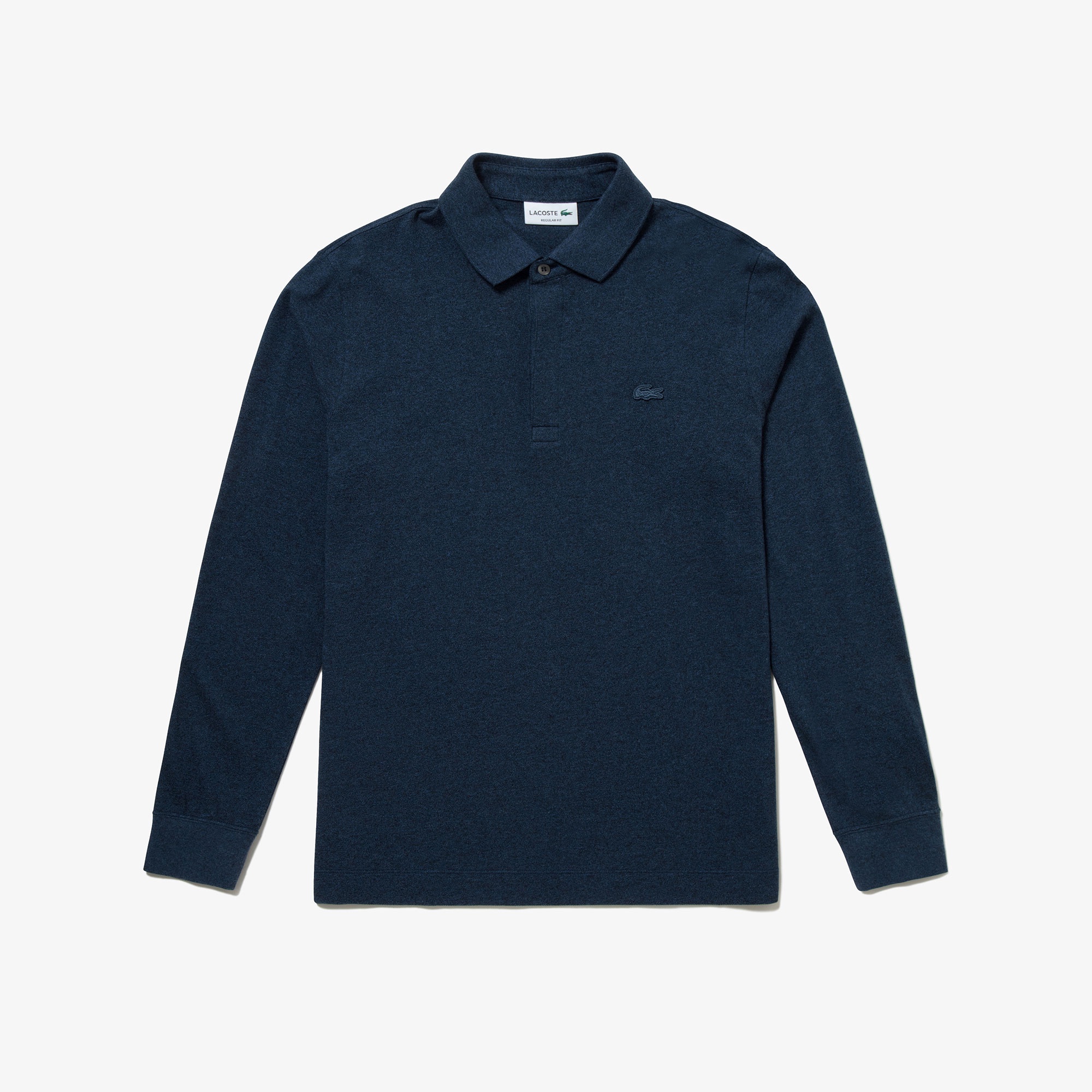 比翼フロントロングスリーブポロシャツ