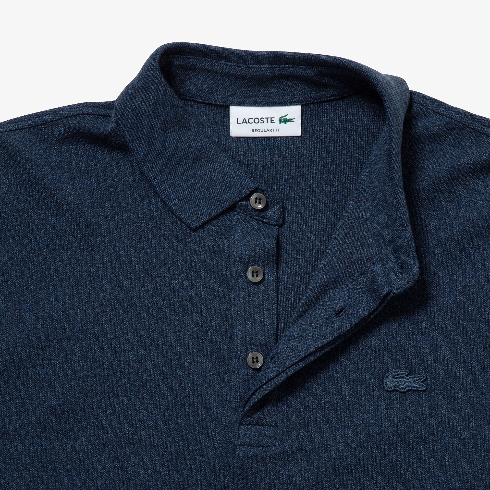 比翼フロントロングスリーブポロシャツ