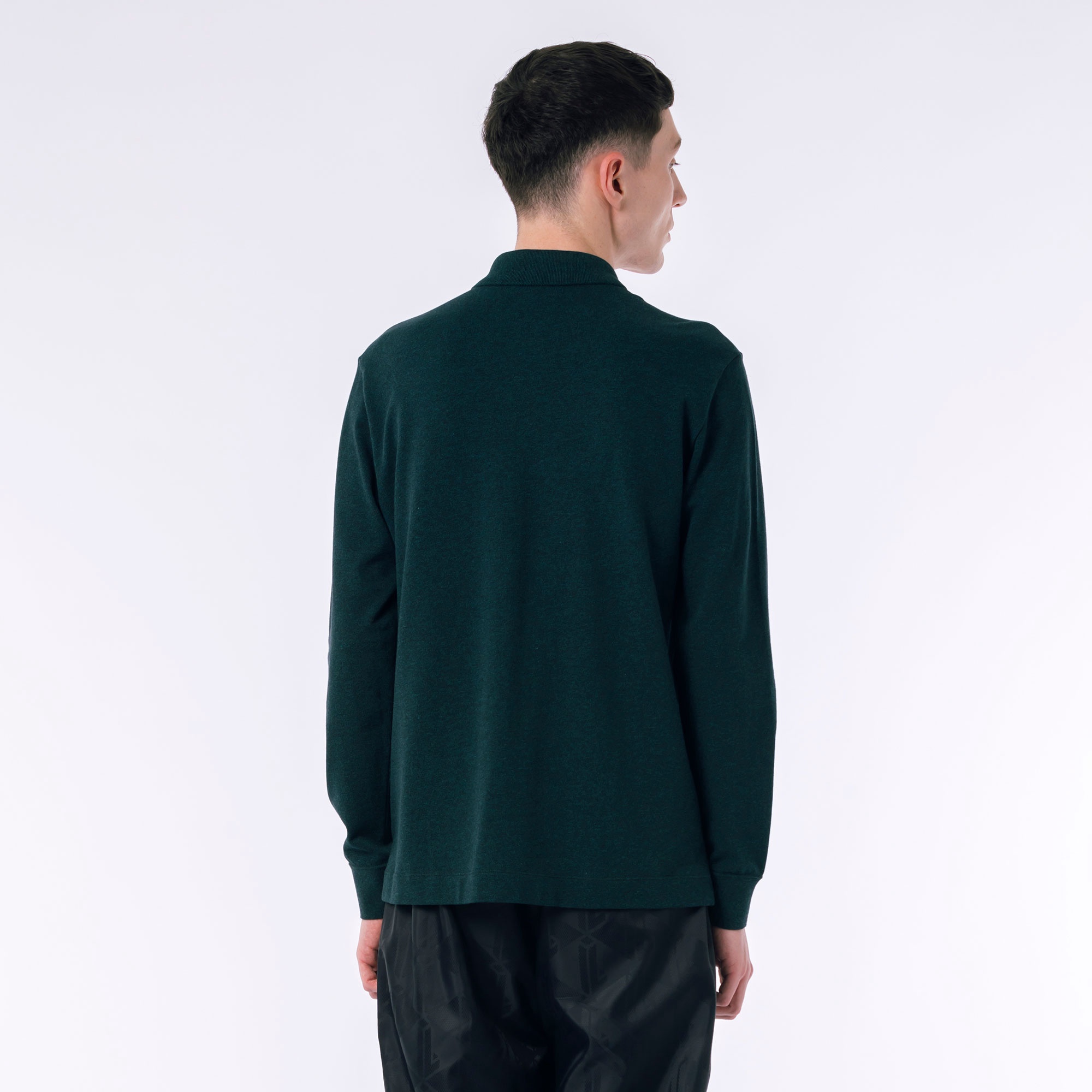 比翼フロントロングスリーブポロシャツ