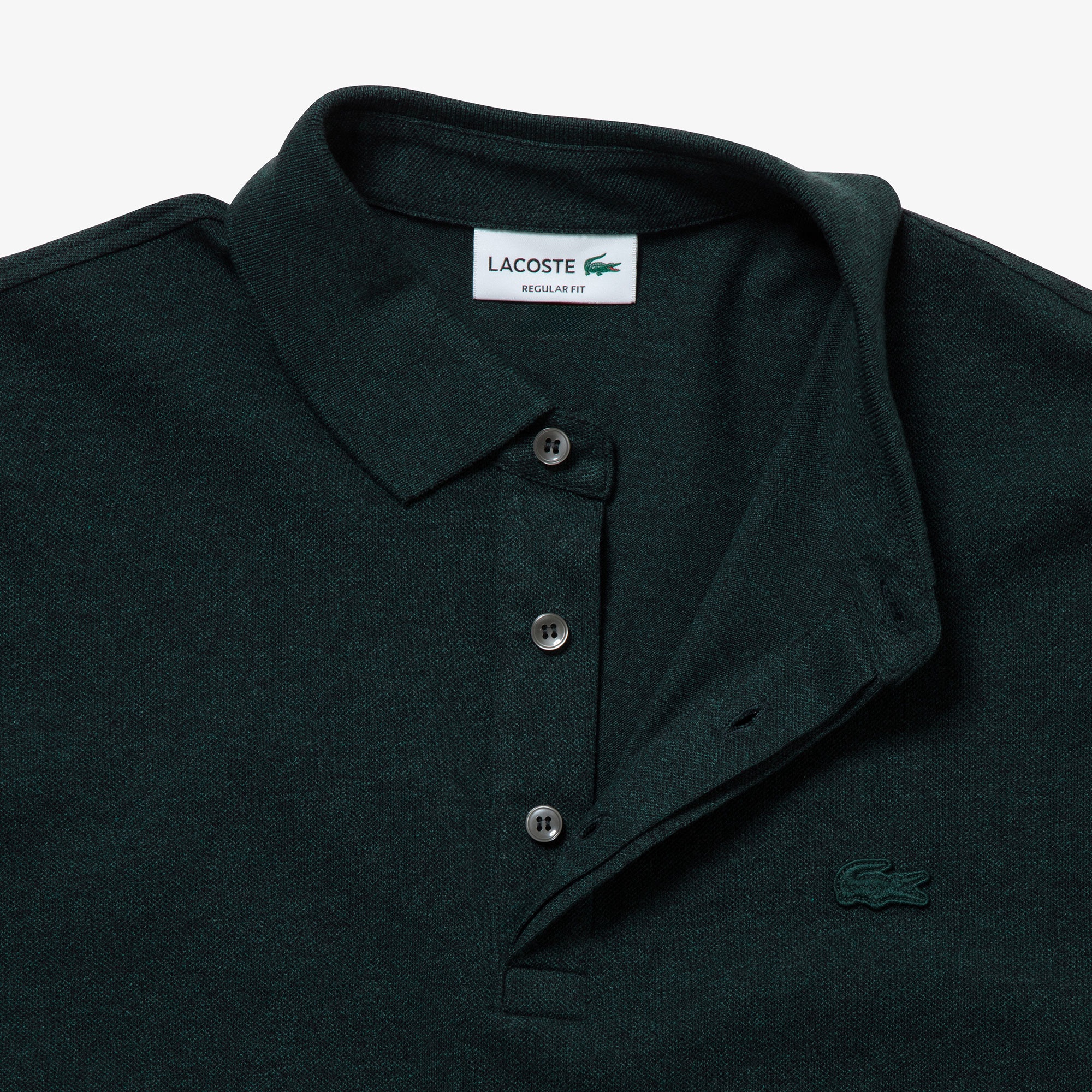 比翼フロントロングスリーブポロシャツ