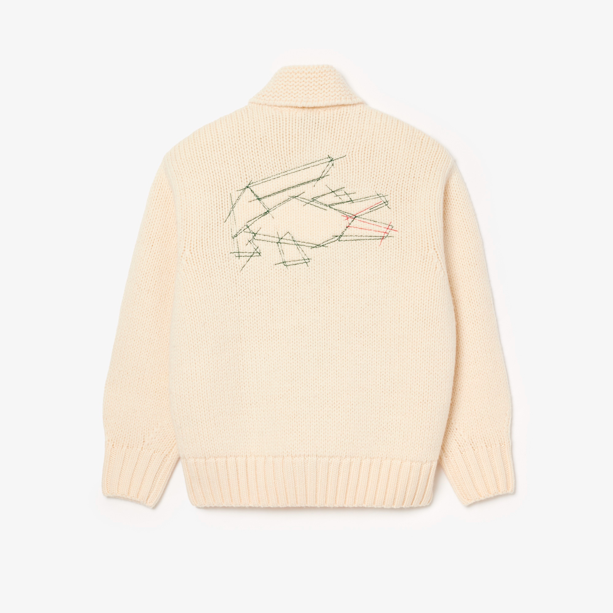 バックステッチニットジャケット