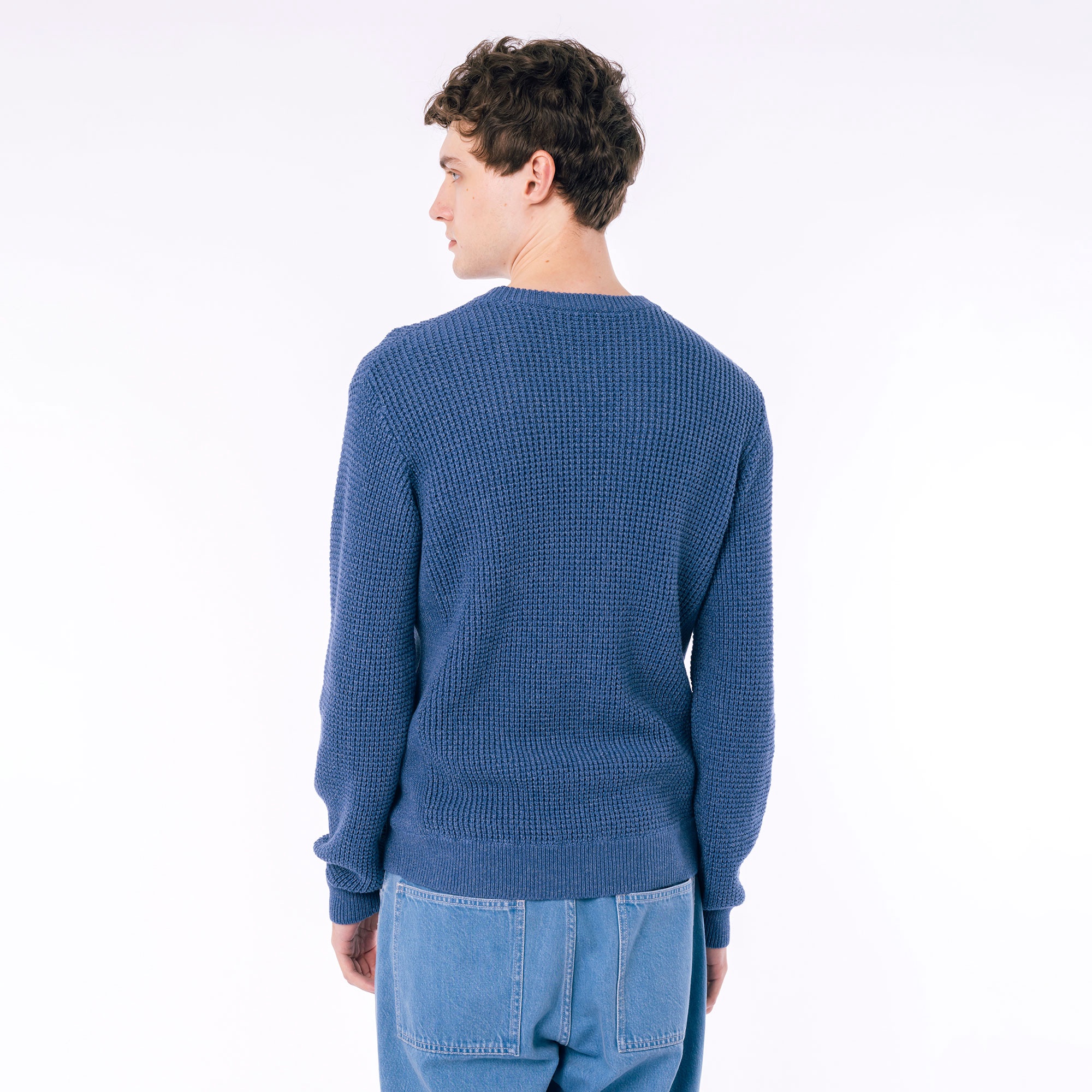 ヘザーカラーリングワッフルニット