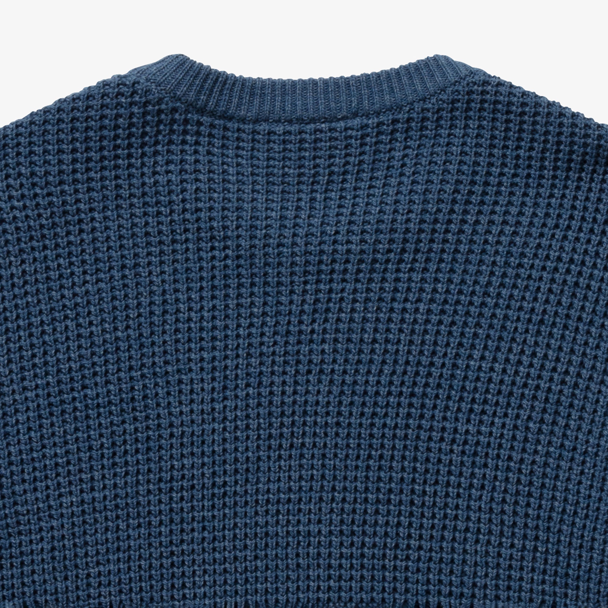 ヘザーカラーリングワッフルニット