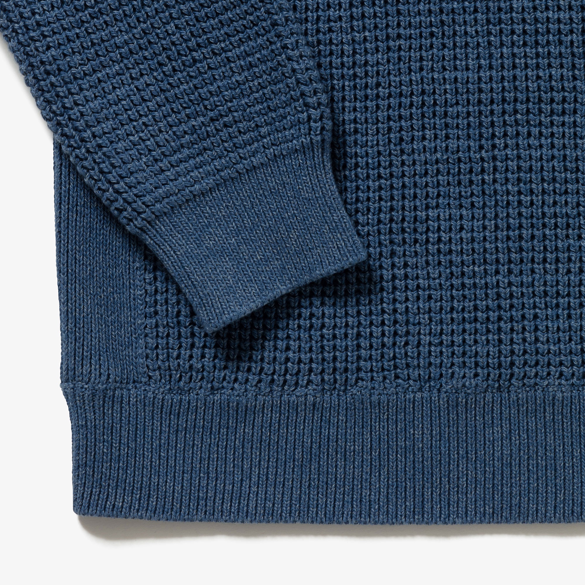 ヘザーカラーリングワッフルニット