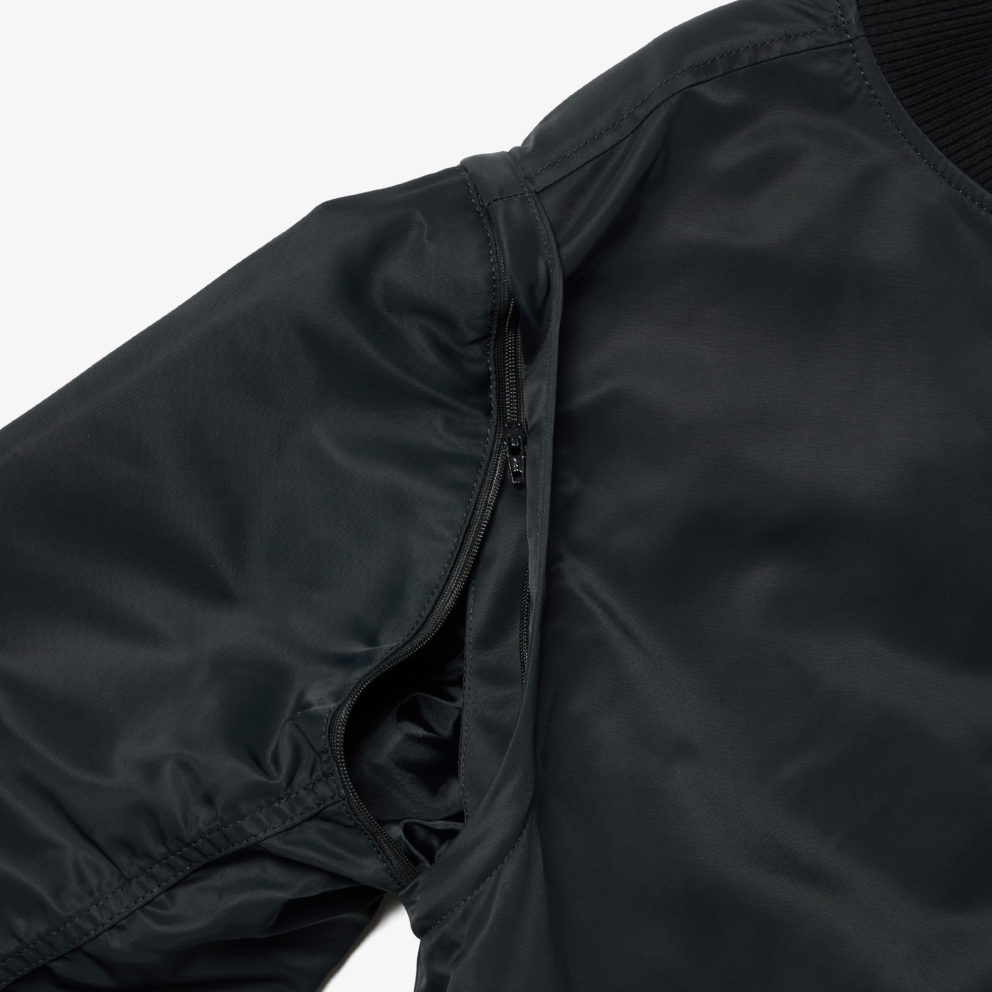 デタッチャブルスリーブボンバージャケット