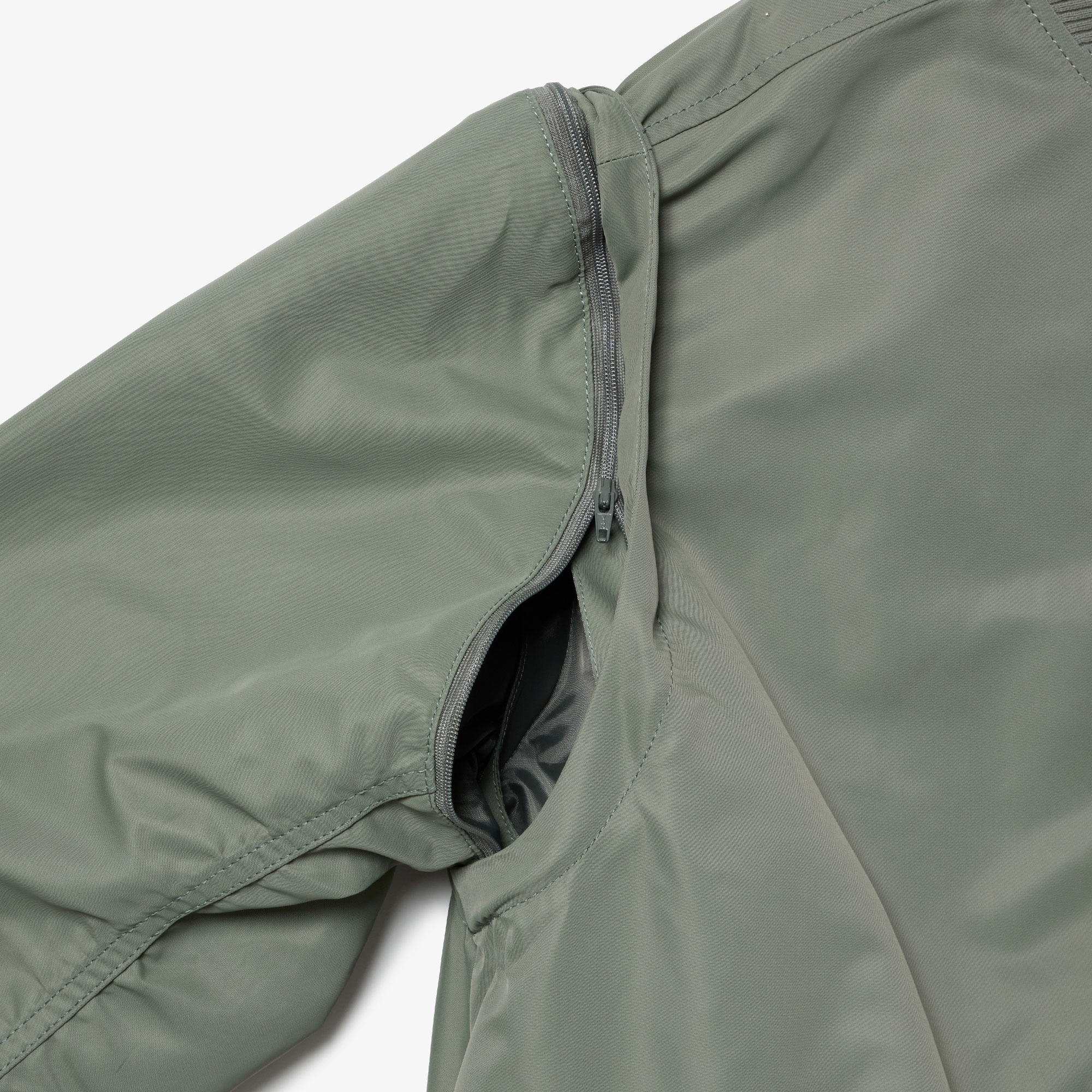 デタッチャブルスリーブボンバージャケット